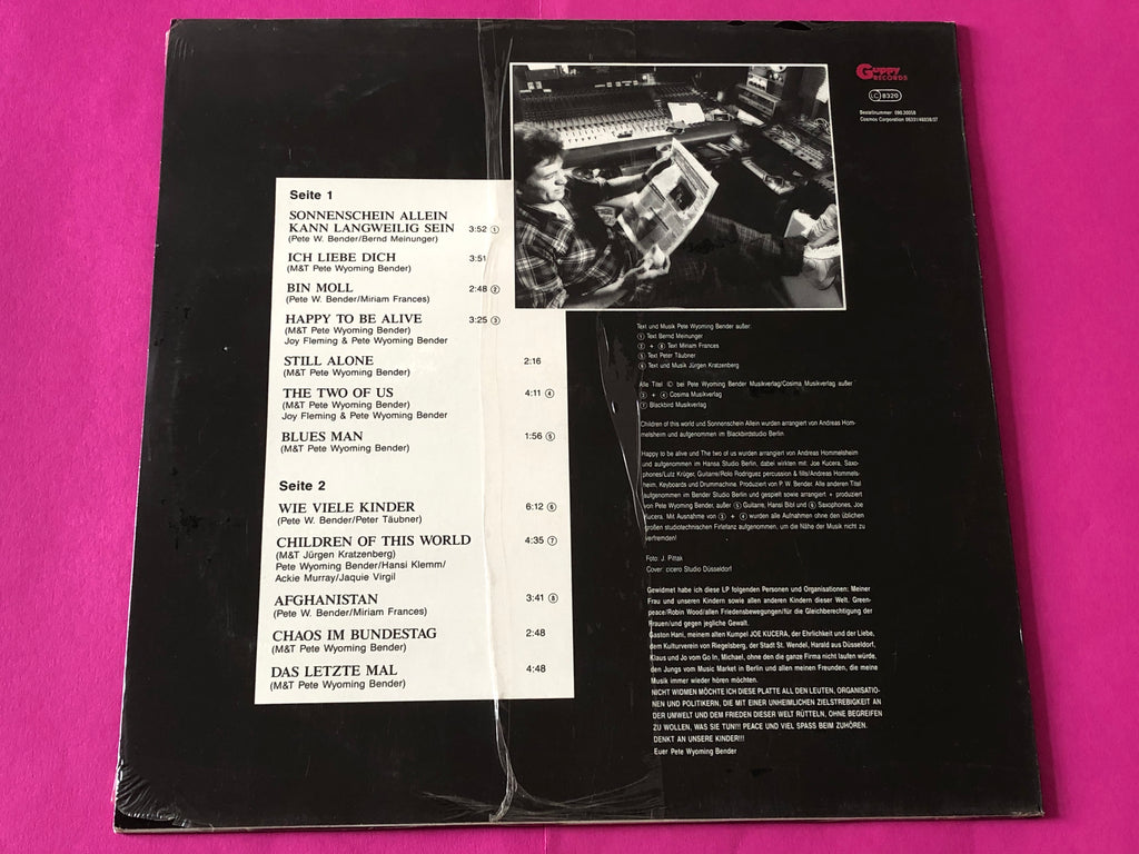 Pete Wyoming Bender : 1986 (LP,Album)