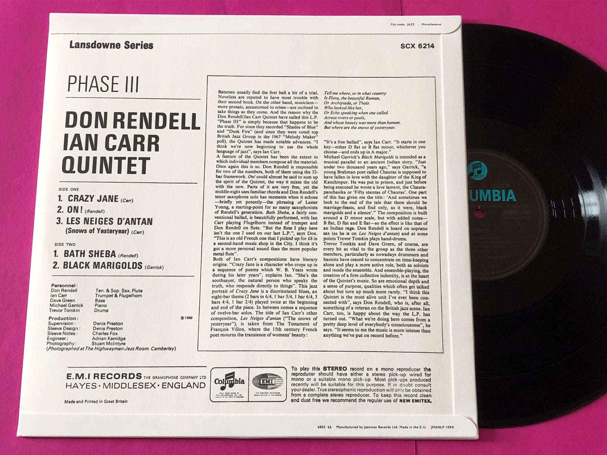 Buy Don Rendell / Ian Carr Quintet, The : Phase III (LP,Album