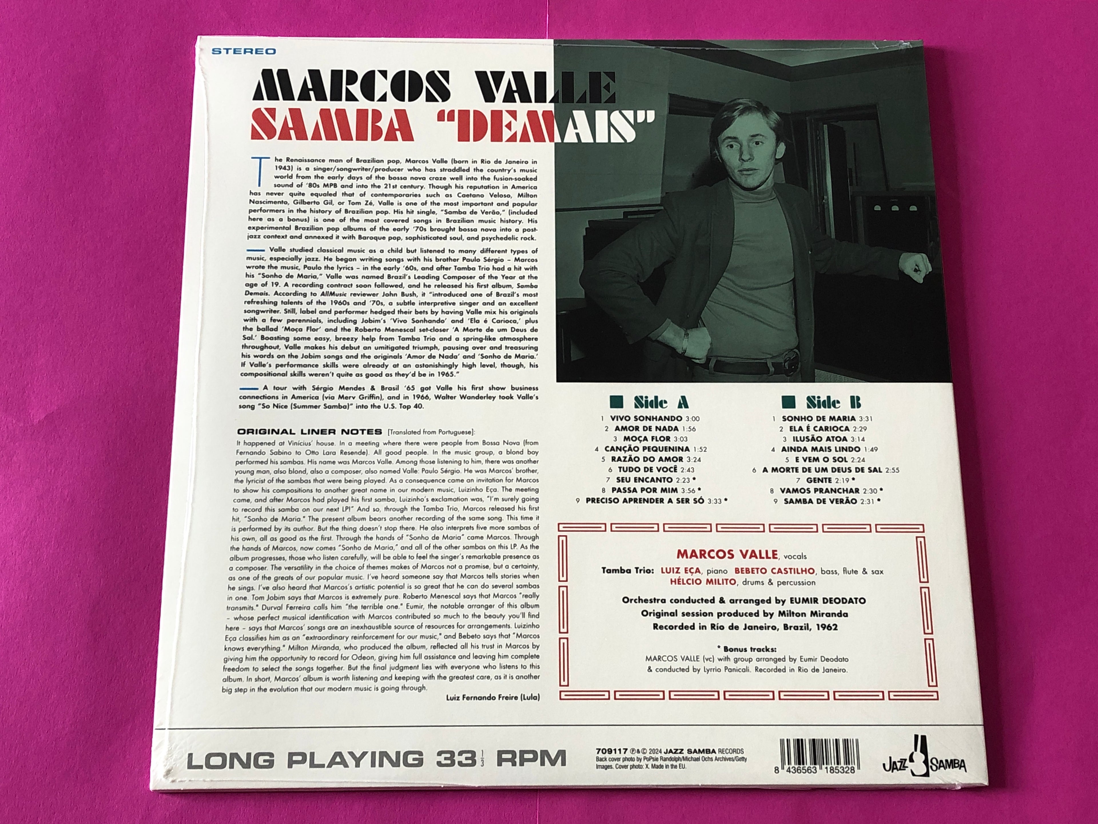 Marcos Valle : Samba Demais  (LP,Album,Stereo)