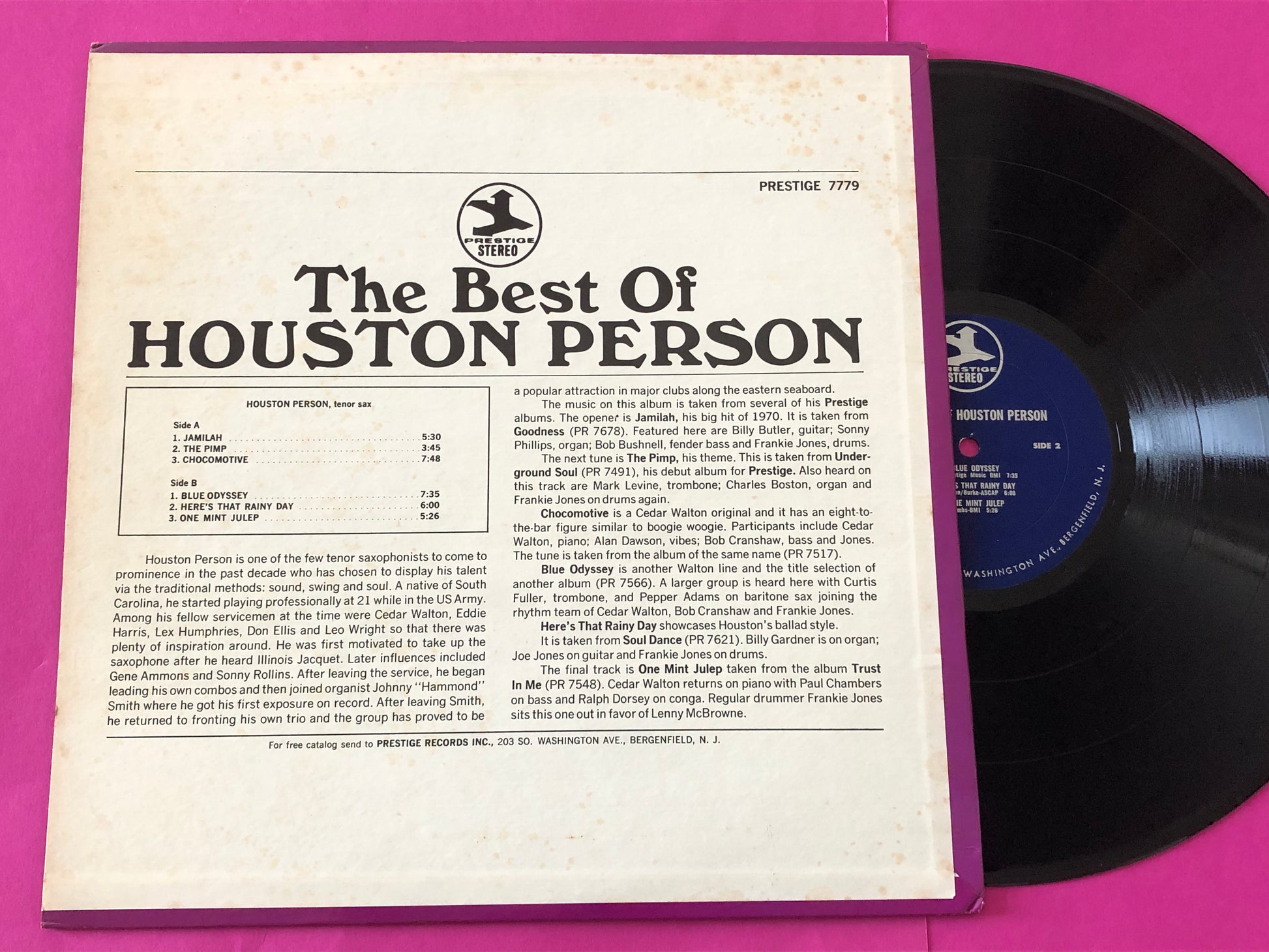 Houston Person : The Best Of Houston Person (LP,Album,Compilation,Stereo)