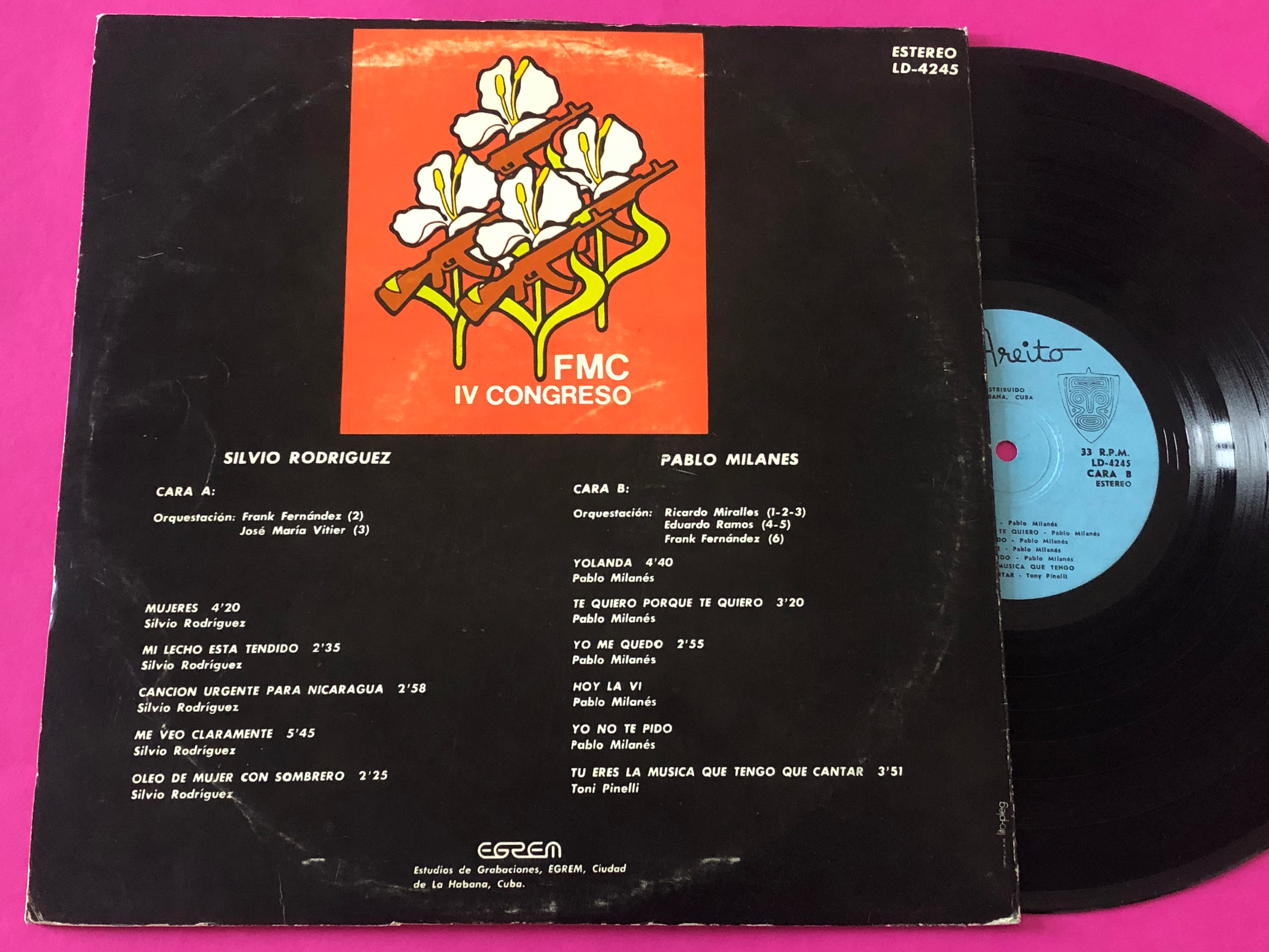 Silvio Rodríguez / Pablo Milanés : F M C IV Congreso (LP,Compilation)
