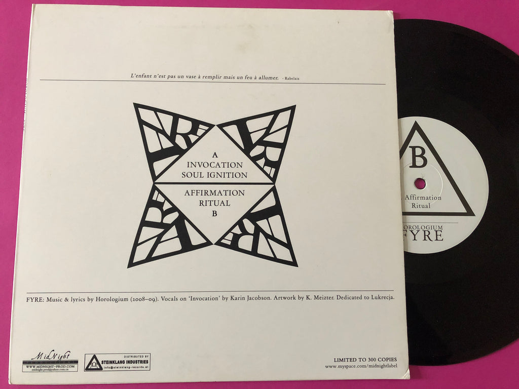 Horologium : Fyre (10", EP, Ltd)