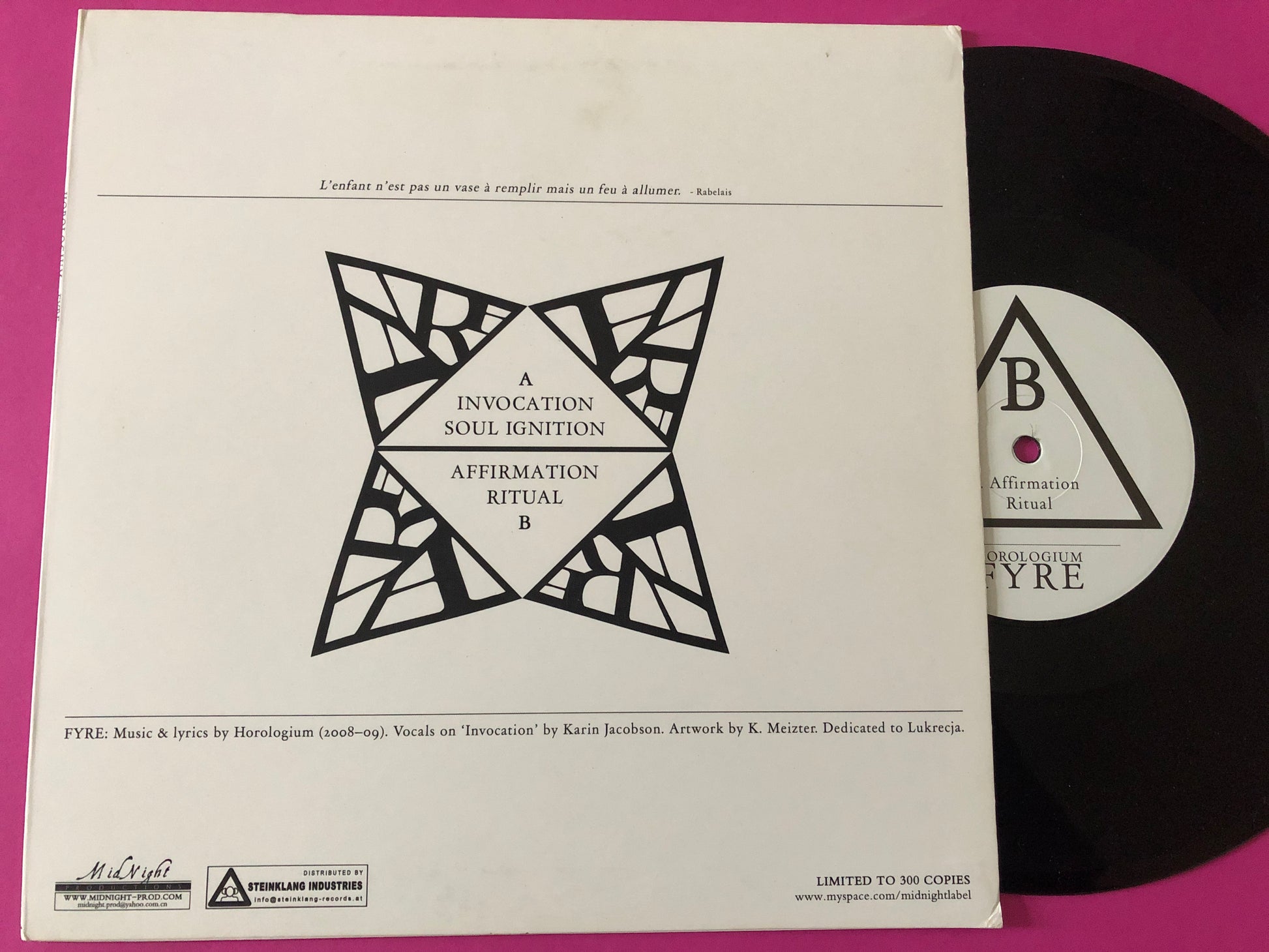 Horologium : Fyre (10", EP, Ltd)