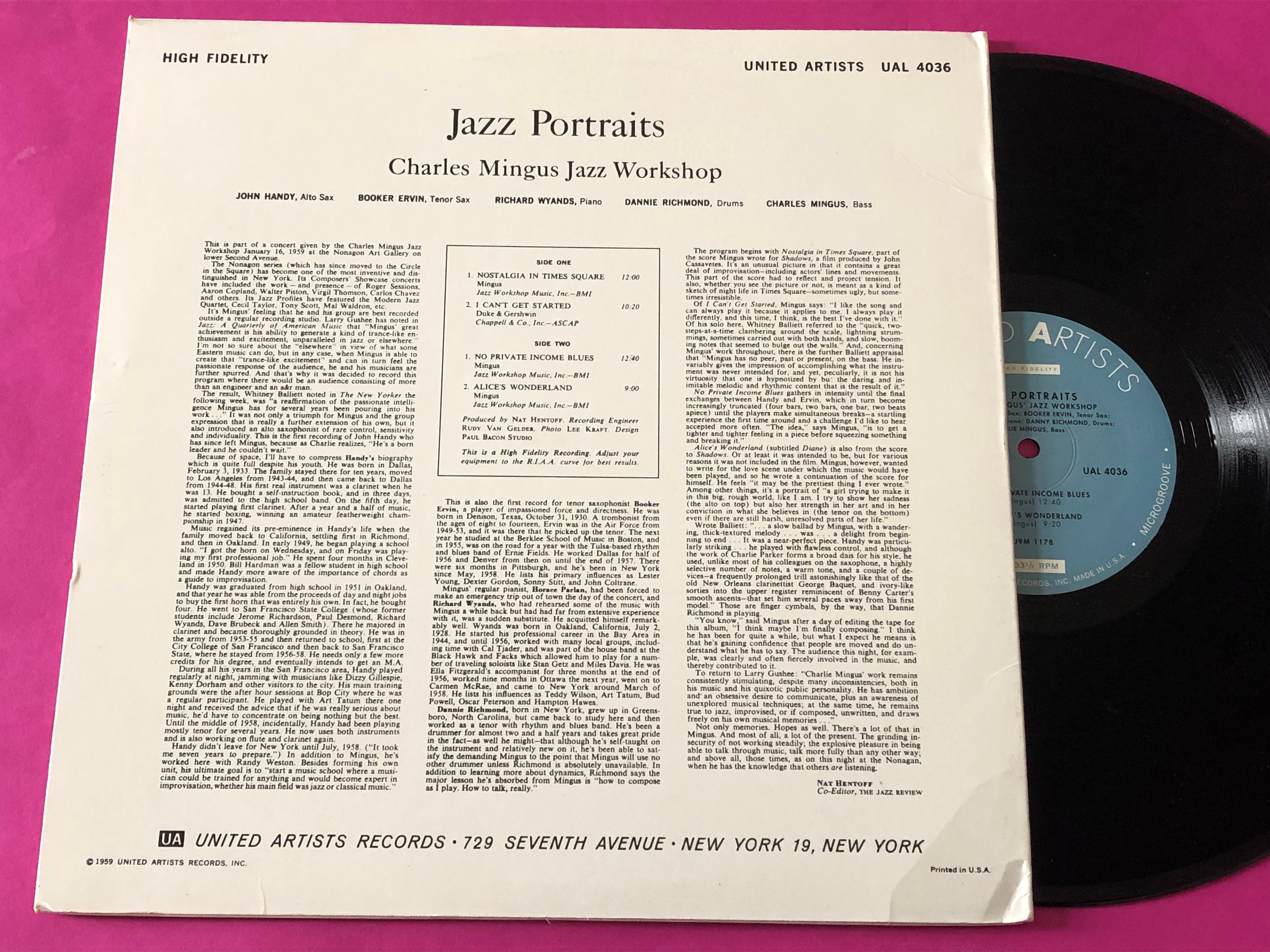 Charles Mingus : Jazz Portraits (LP, Album, Mono, RE)