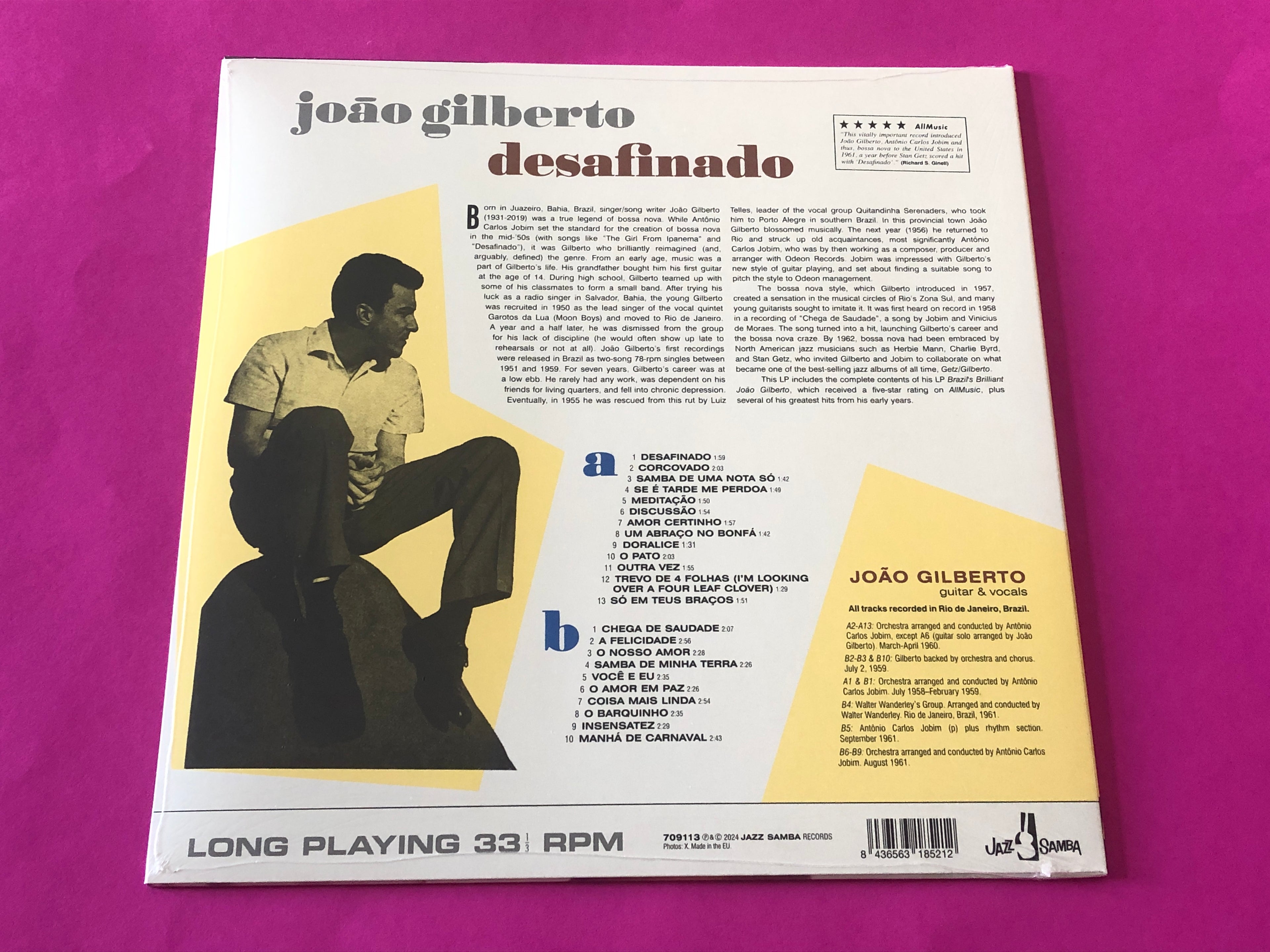 João Gilberto : Desafinado (LP, Comp, Ltd, 180)