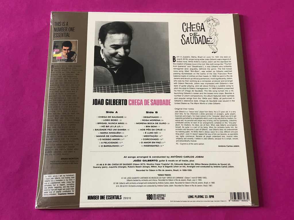 João Gilberto : Chega De Saudade (LP, Album, RE)