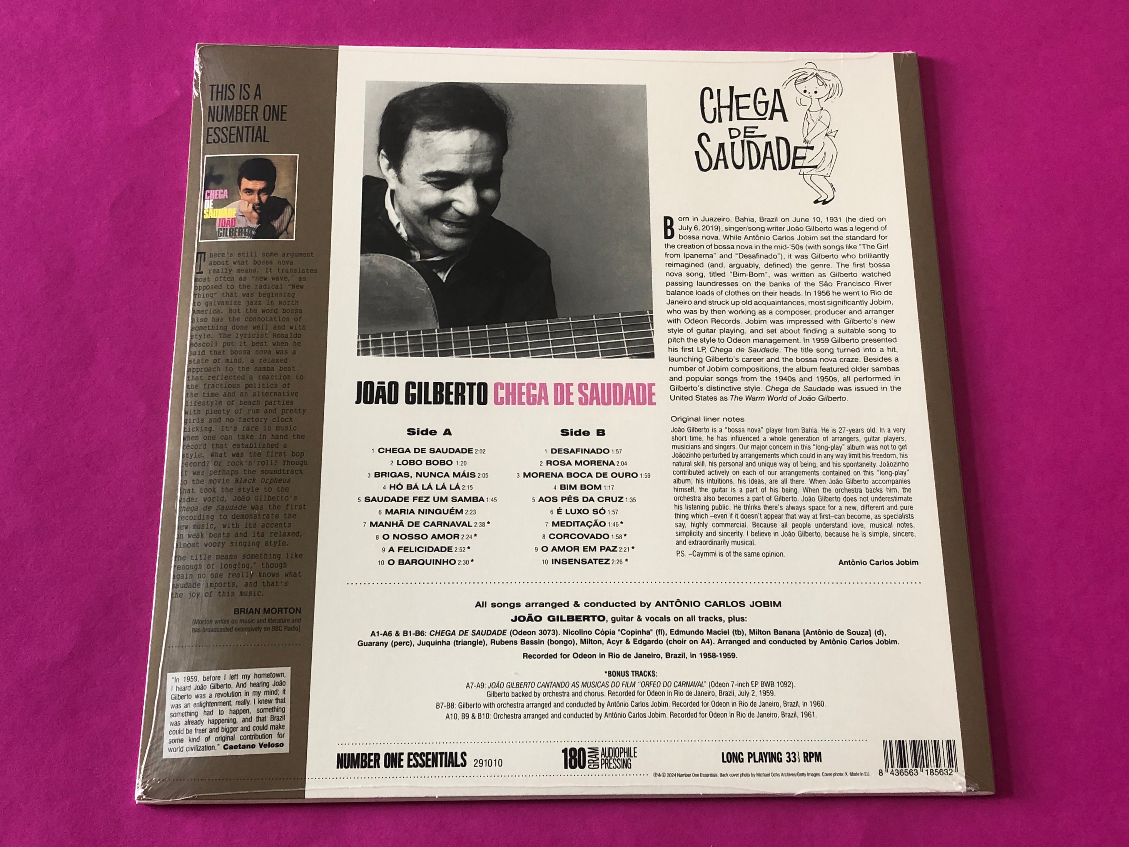 João Gilberto : Chega De Saudade (LP, Album, RE)