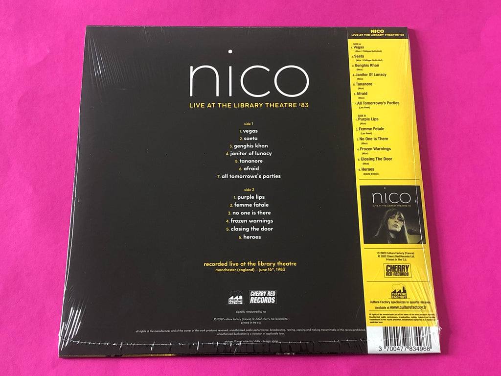 Nico (3) : Live At The Library Theatre '83 (LP, RSD, RE, Yel)