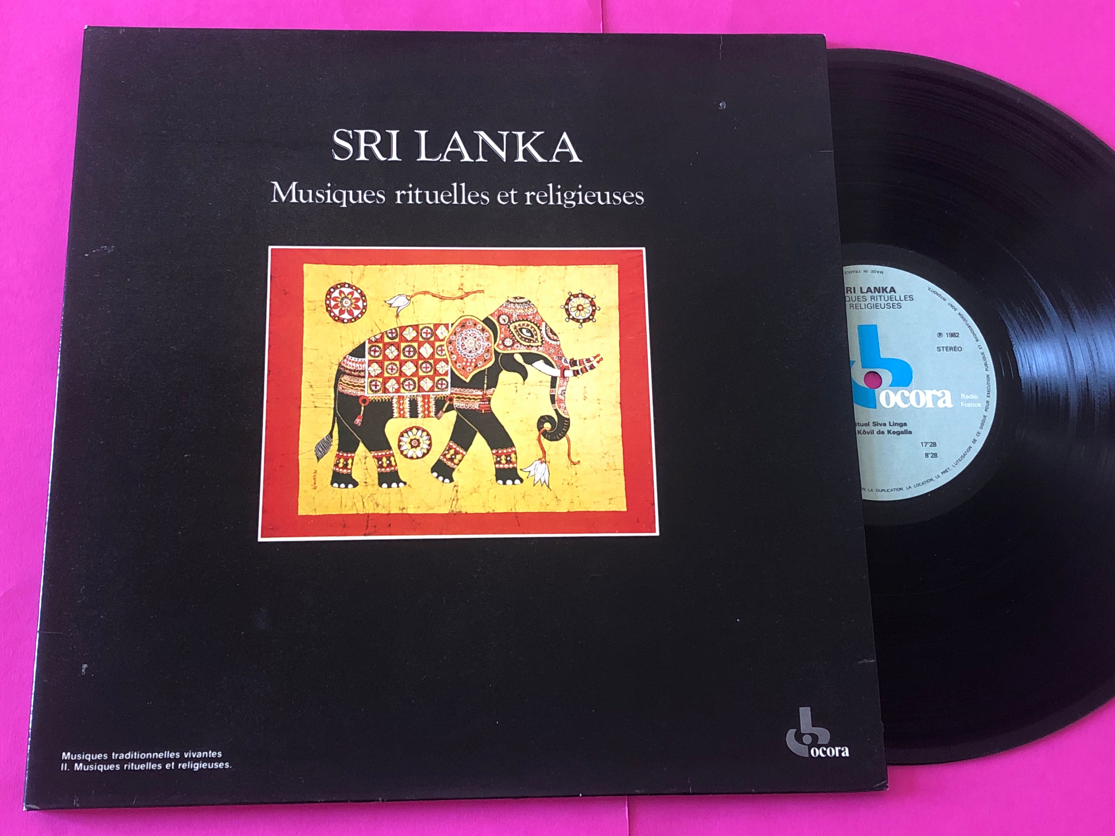 Various : Sri Lanka Musiques Rituelles Et Religieuses (LP, RE)