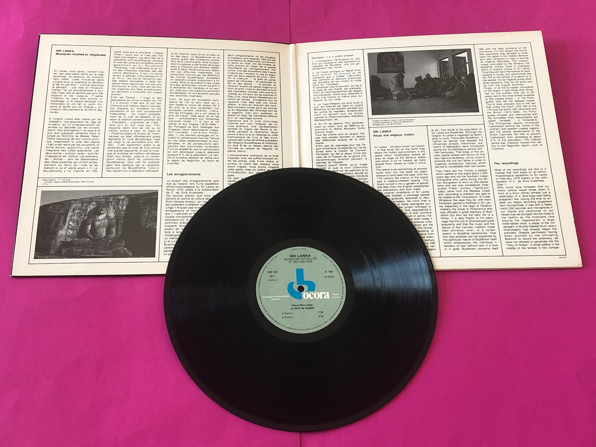 Various : Sri Lanka Musiques Rituelles Et Religieuses (LP, RE)