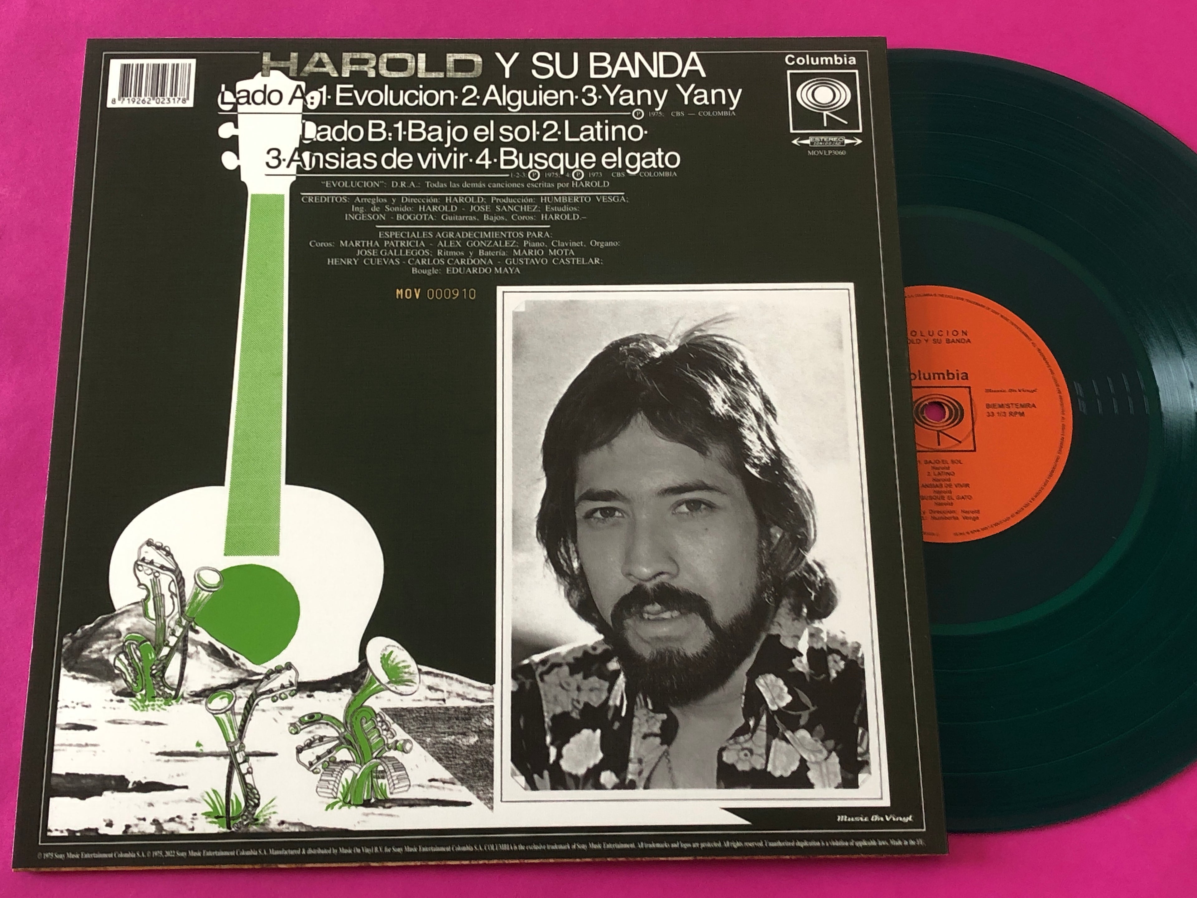 Harold Y Su Banda : Evolucion (LP, Album, Ltd, RE, Gre)
