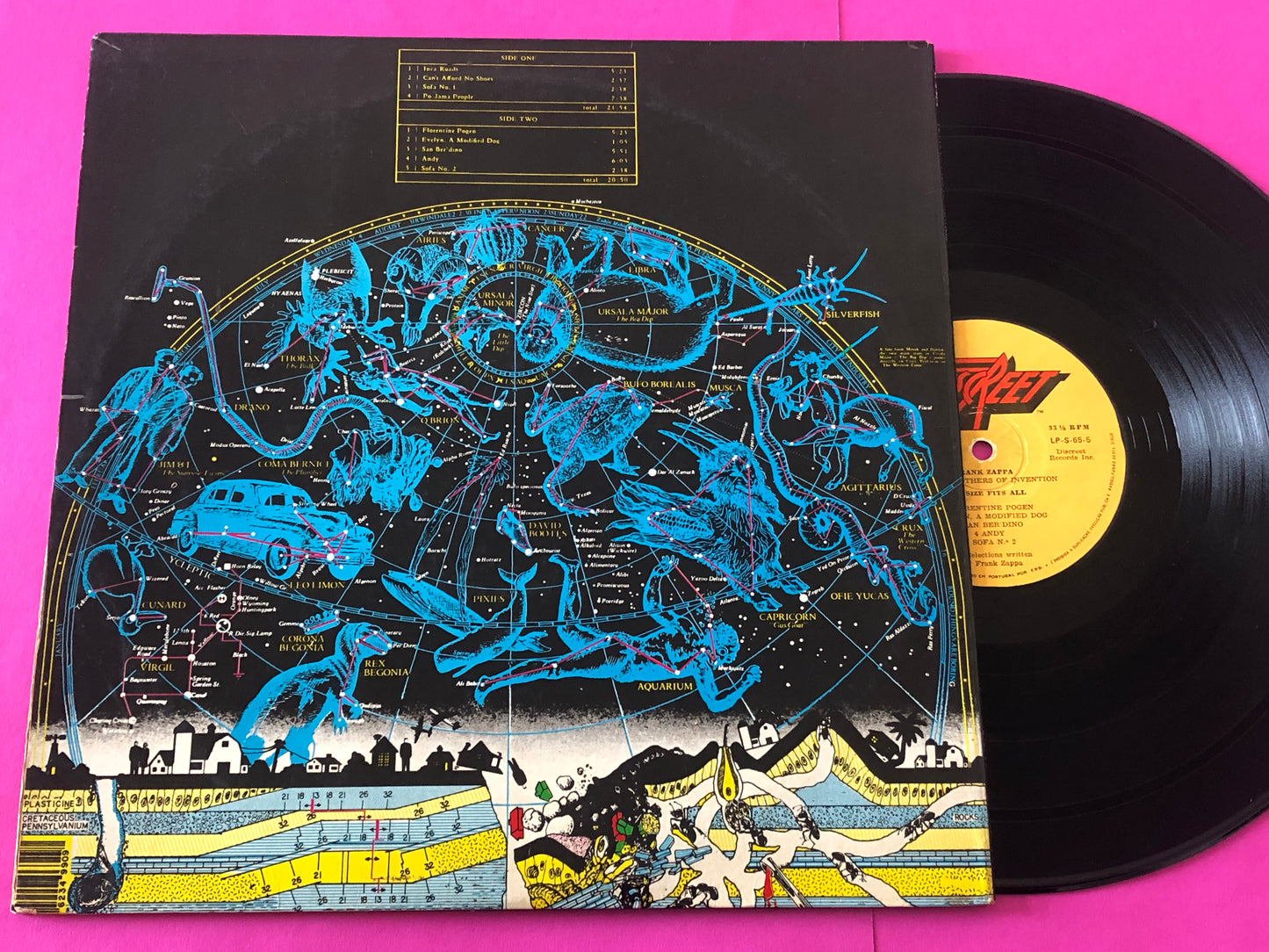 Frank Zappa and The Mothers : One Size Fits All (LP, Album, RE, Gat)