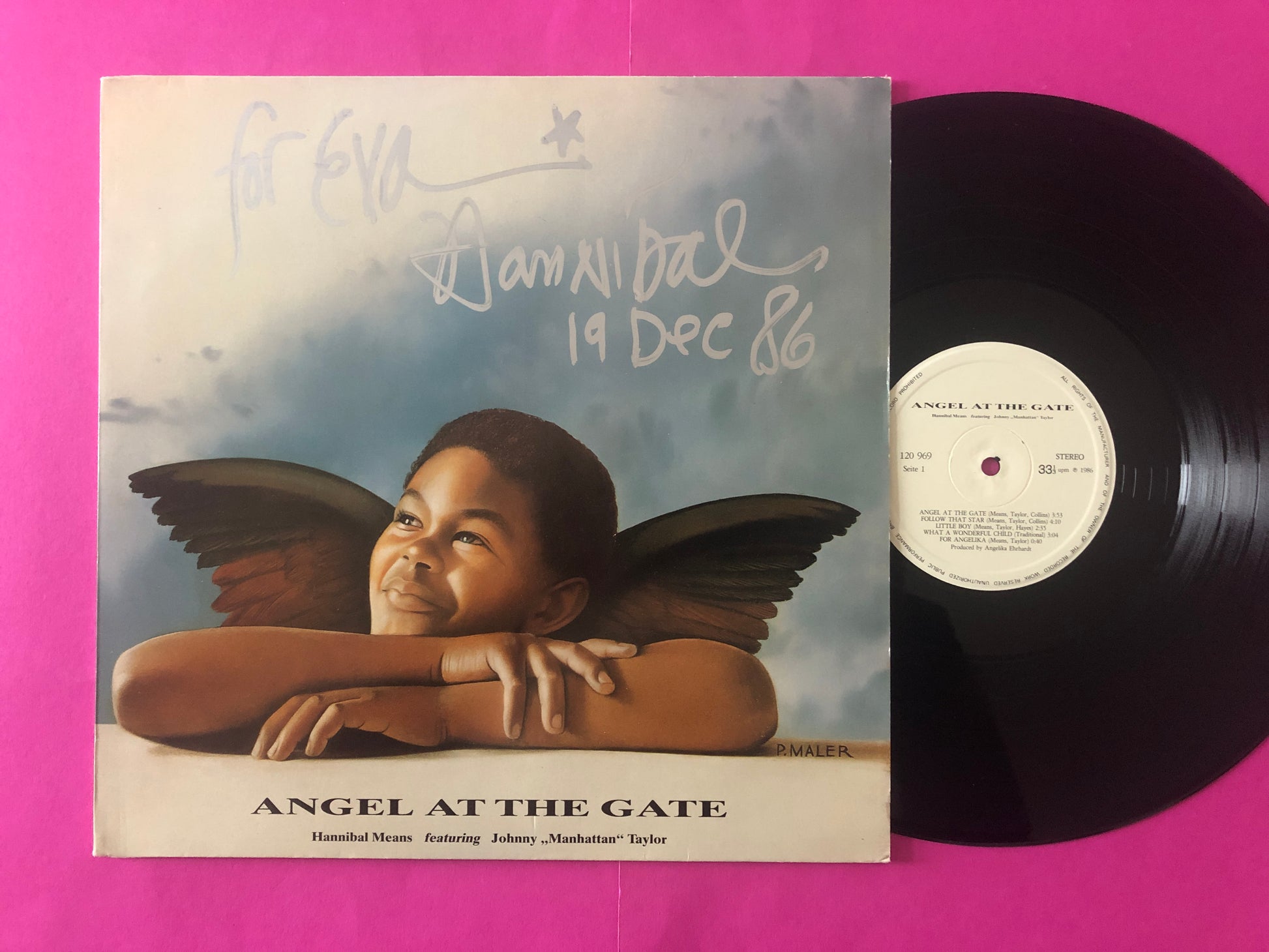 Hannibal Means featuring Johnny "Manhattan" Taylor : Angel At The Gate (LP)
