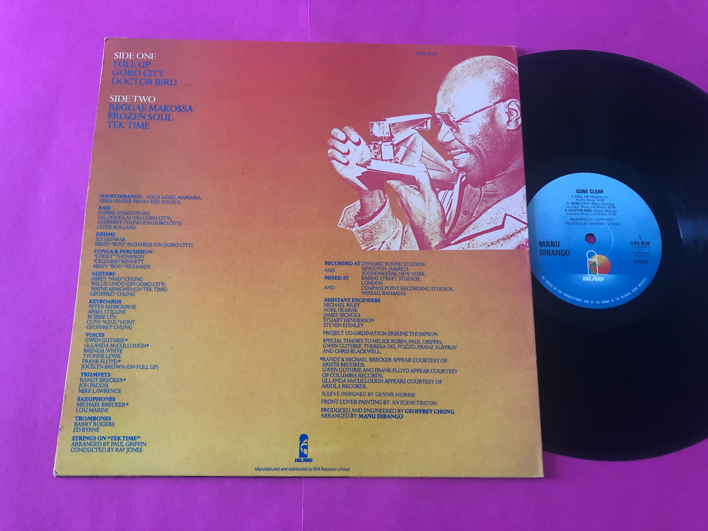 Manu Dibango : Gone Clear (LP, Album)