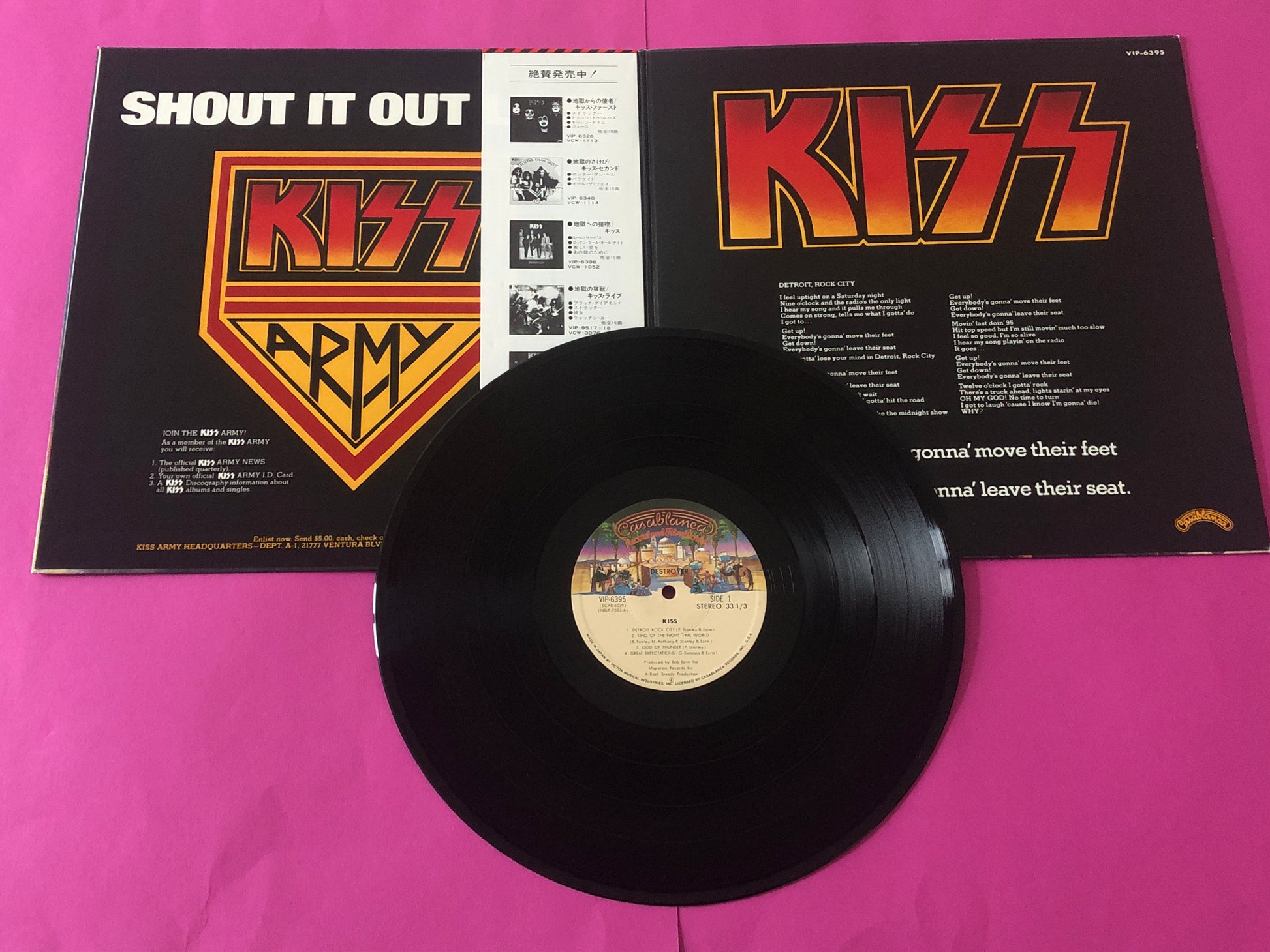 Kiss = Kiss : Destroyer = 地獄の軍団 (LP, Album, RE, Cam)