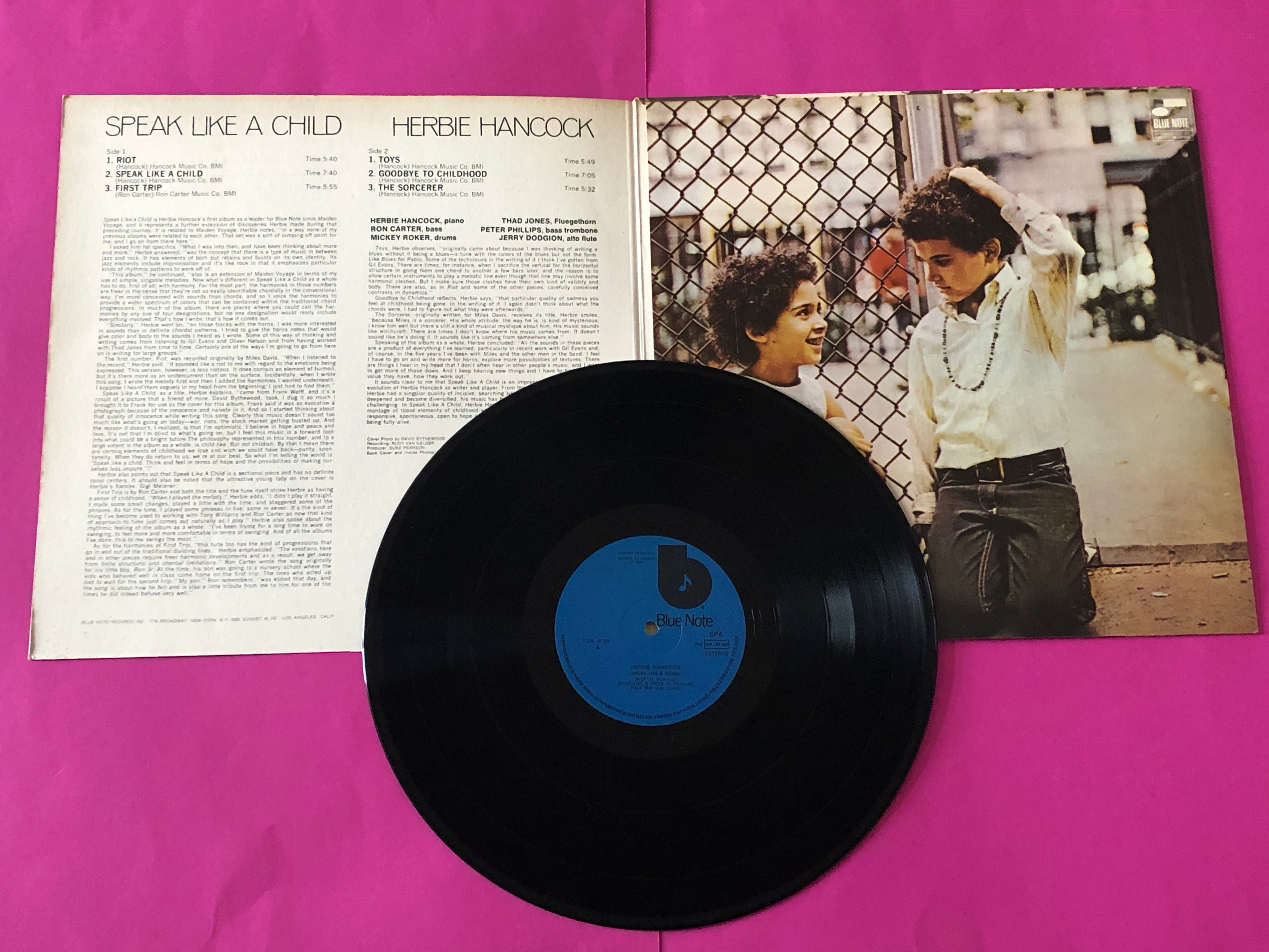 Herbie Hancock : Speak Like A Child (LP, Album, RE, Gat)