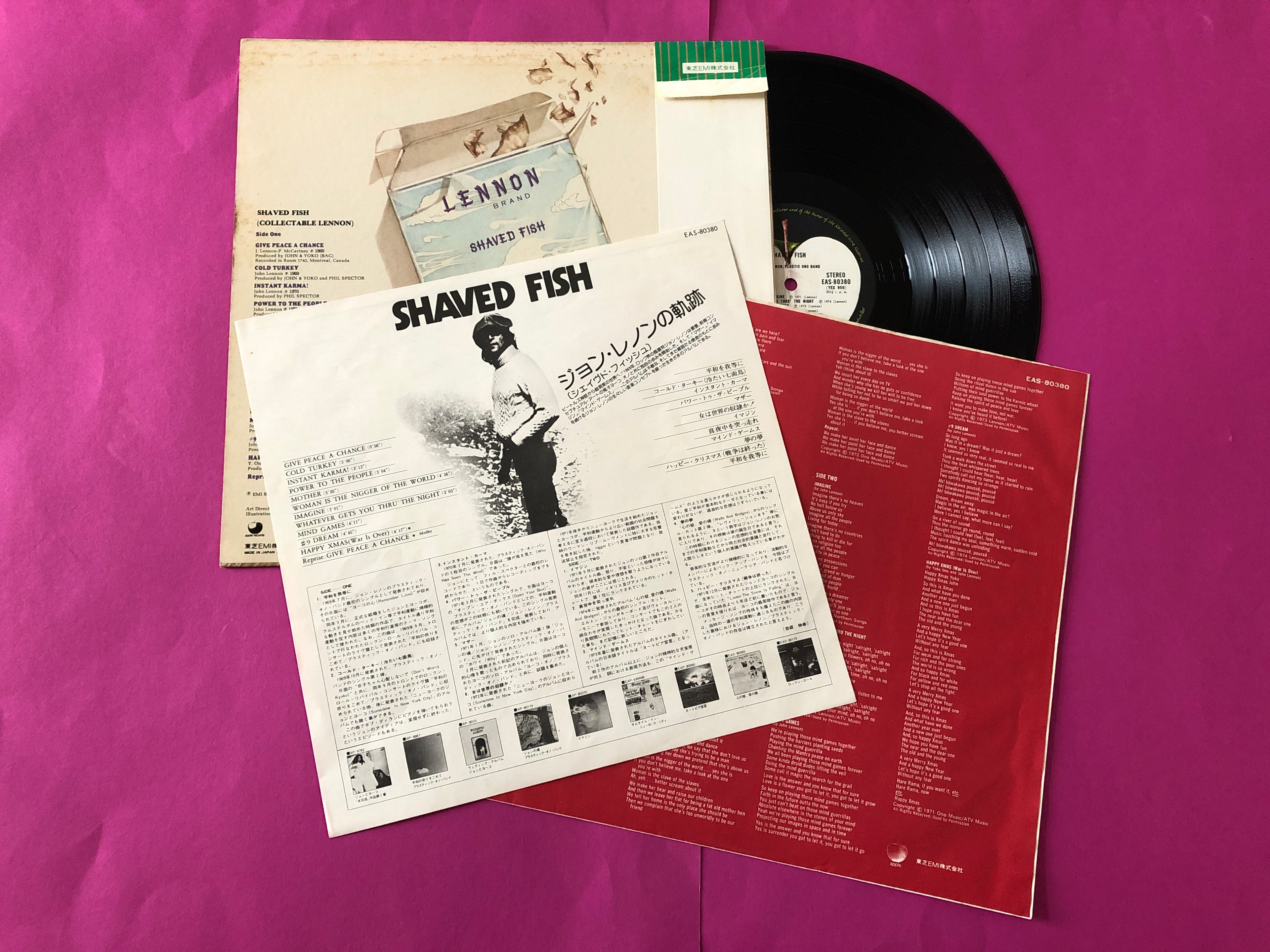 John Lennon, The Plastic Ono Band : Shaved Fish (LP,Compilation)