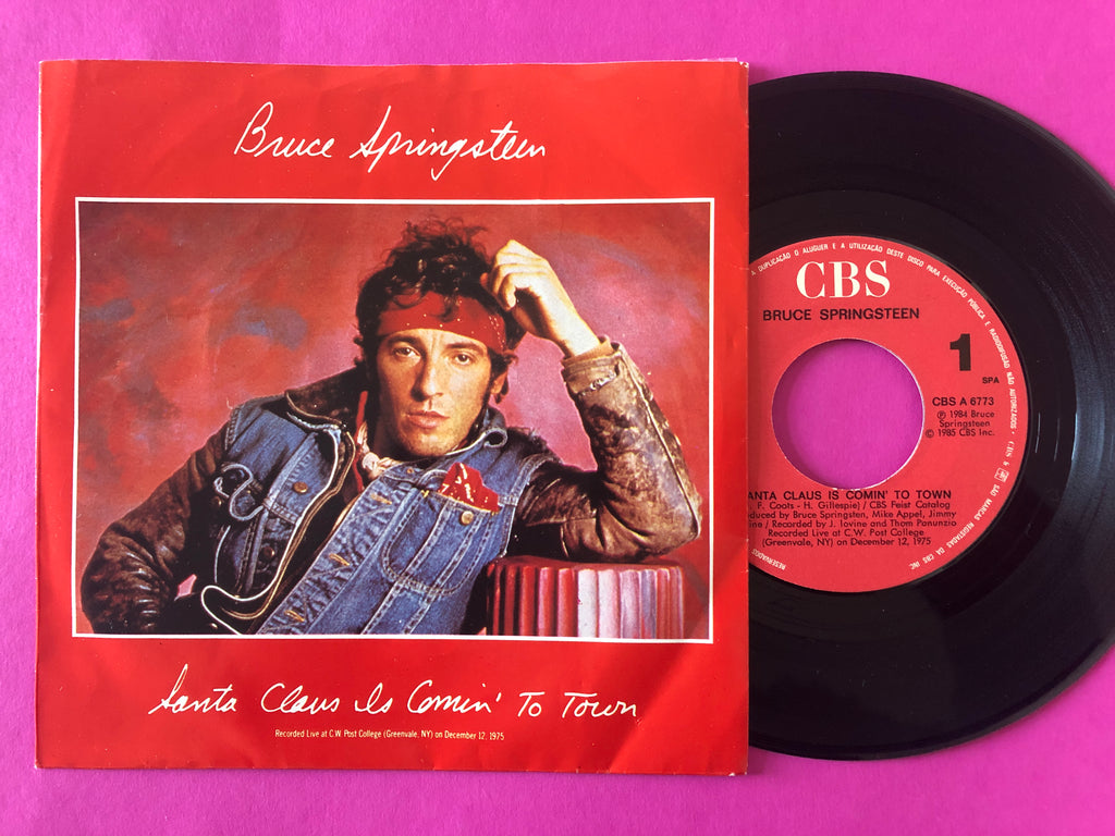 Bruce Springsteen : Santa Claus Is Comin' To Town (7",Single,45 RPM)