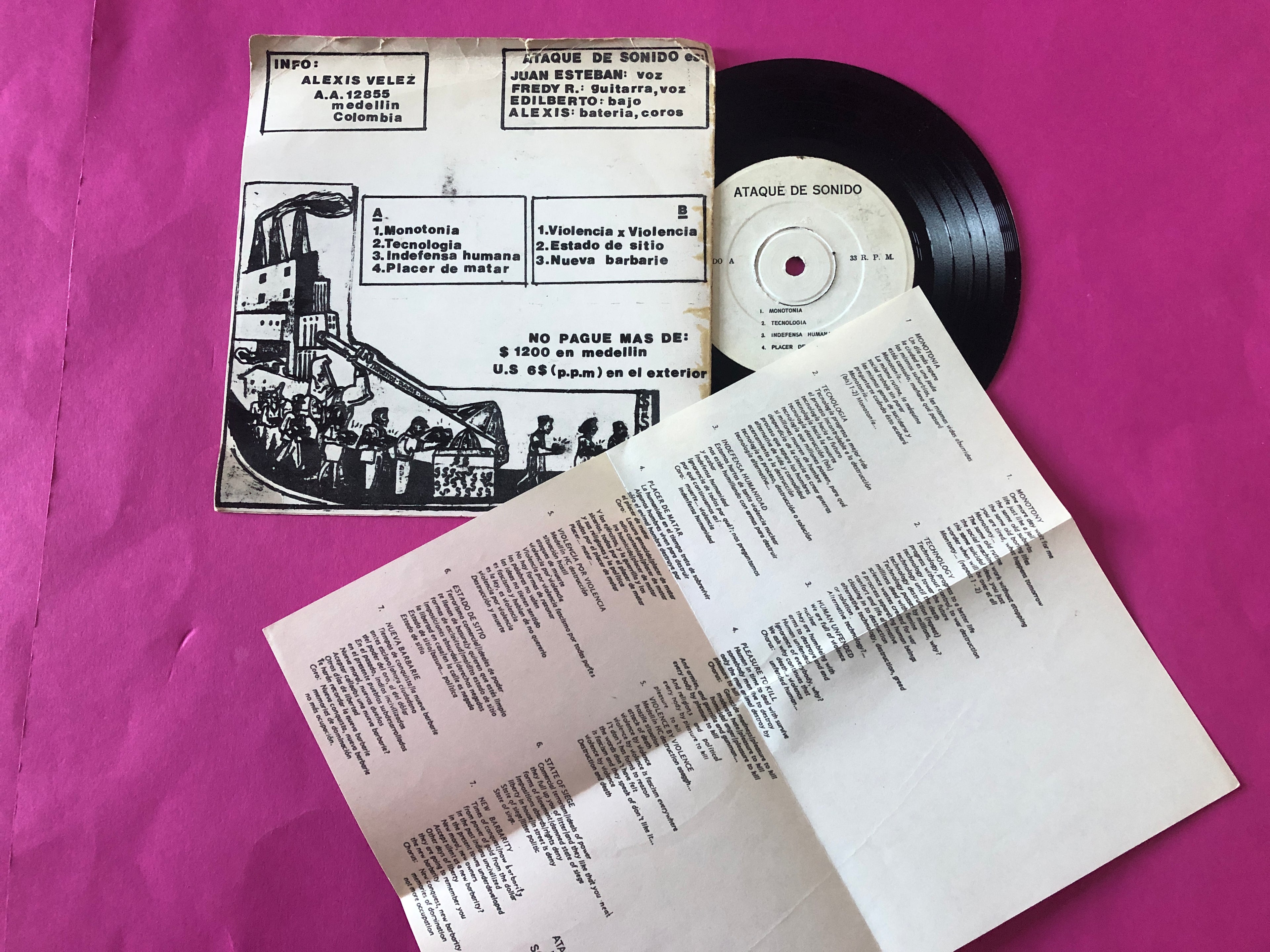 Ataque De Sonido : E.P. (7",33 ⅓ RPM,EP)