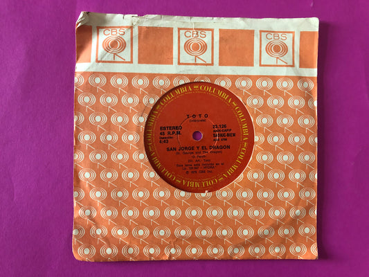 Toto : San Jorge Y El Dragon (St. George And The Dragon) (7", Single)