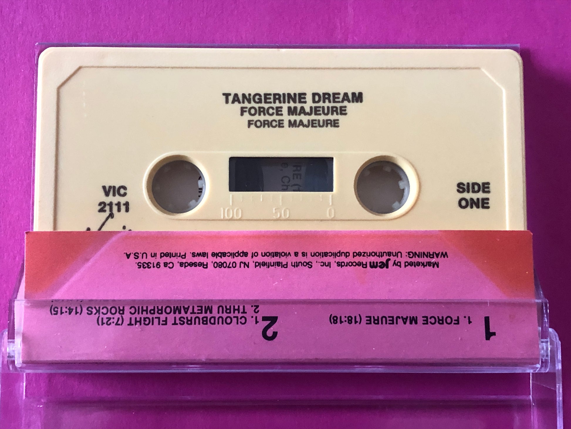 Tangerine Dream : Force Majeure (Cass, Album, RE)