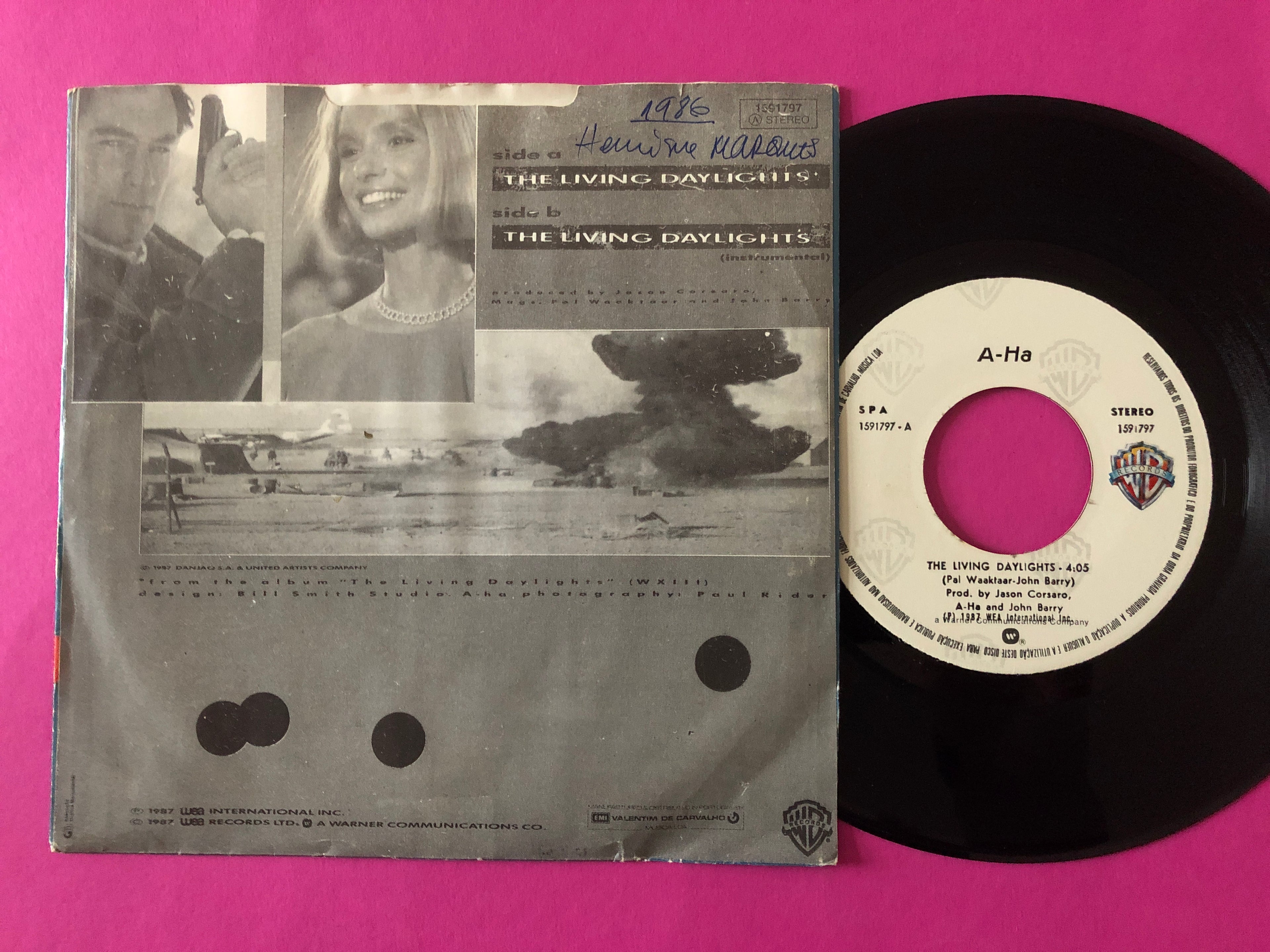 a-ha : The Living Daylights (7", Single)