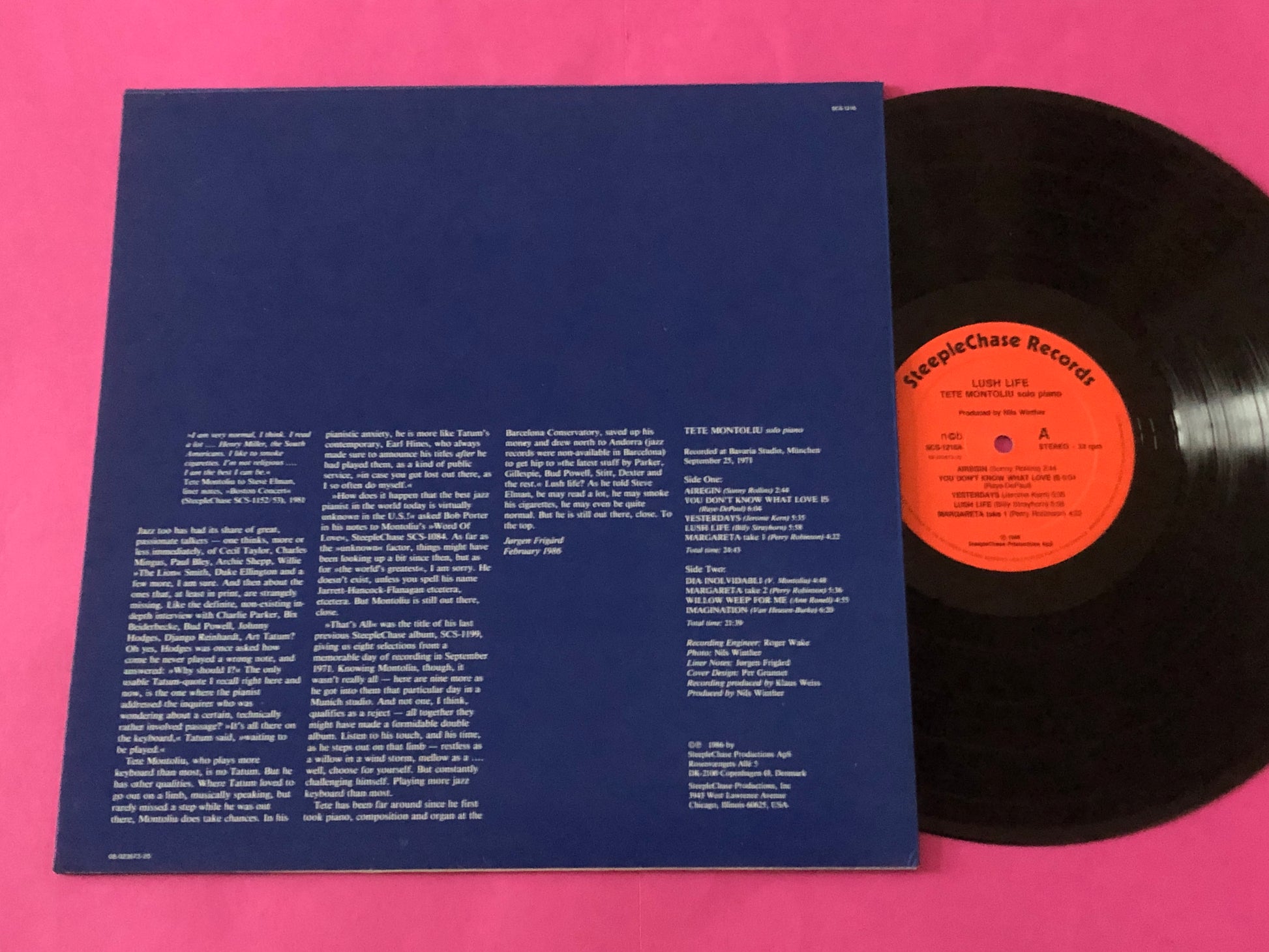 Tete Montoliu : Lush Life (LP,Album)