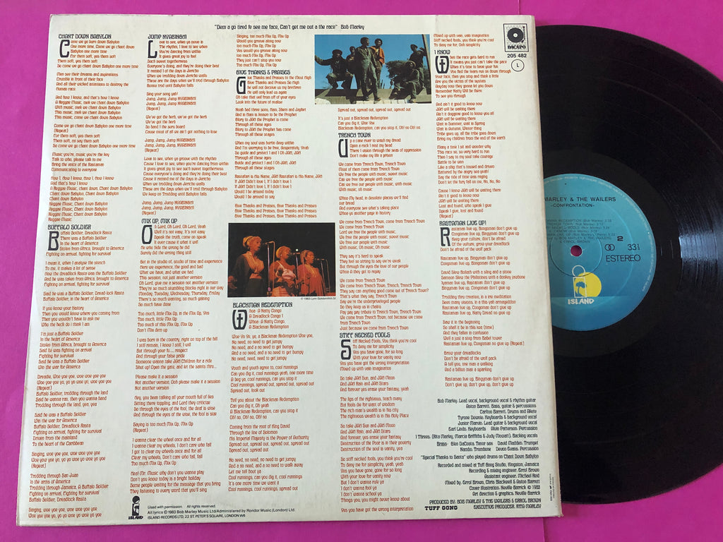 Bob Marley & The Wailers : Confrontation (LP, Album, Gat)