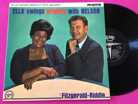 Ella Fitzgerald - Nelson Riddle : Ella Swings Brightly With Nelson (LP, Album, Mono)