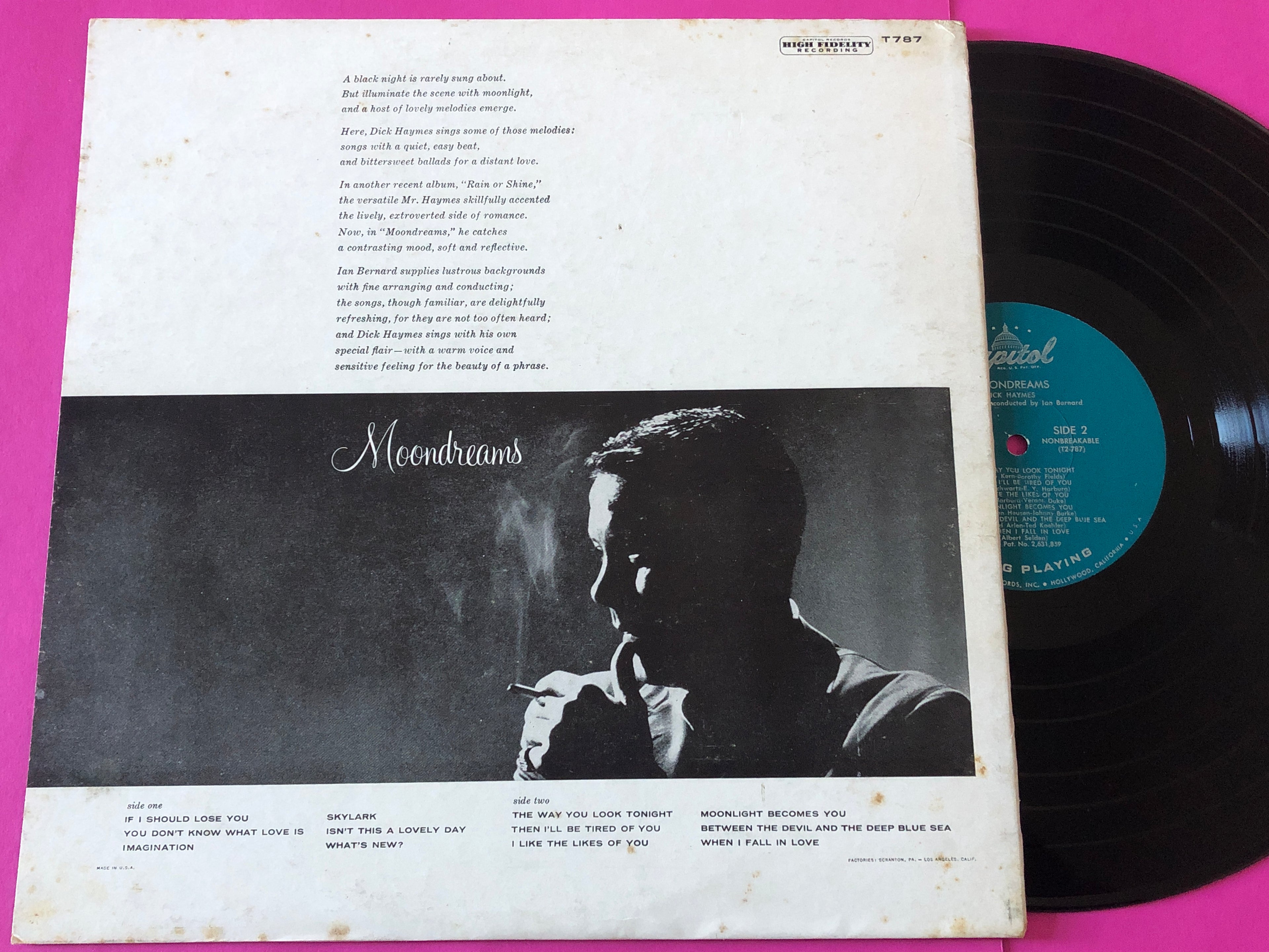 Dick Haymes : Moondreams (LP, Album, Mono)