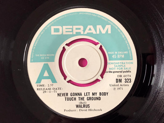 Walrus (4) : Never Gonna Let My Body Touch The Ground / Why (7", Single, Promo)