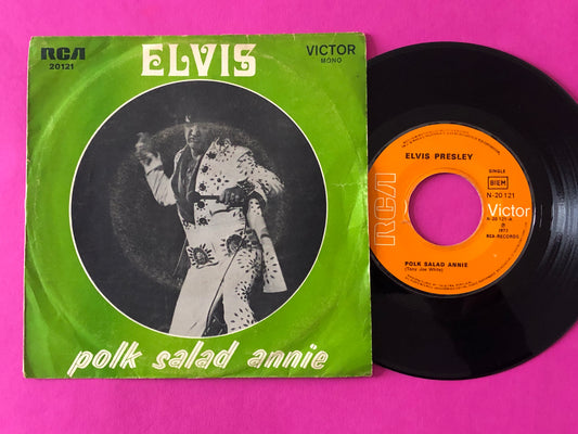 Elvis Presley : Polk Salad Annie (7", Single, Mono)