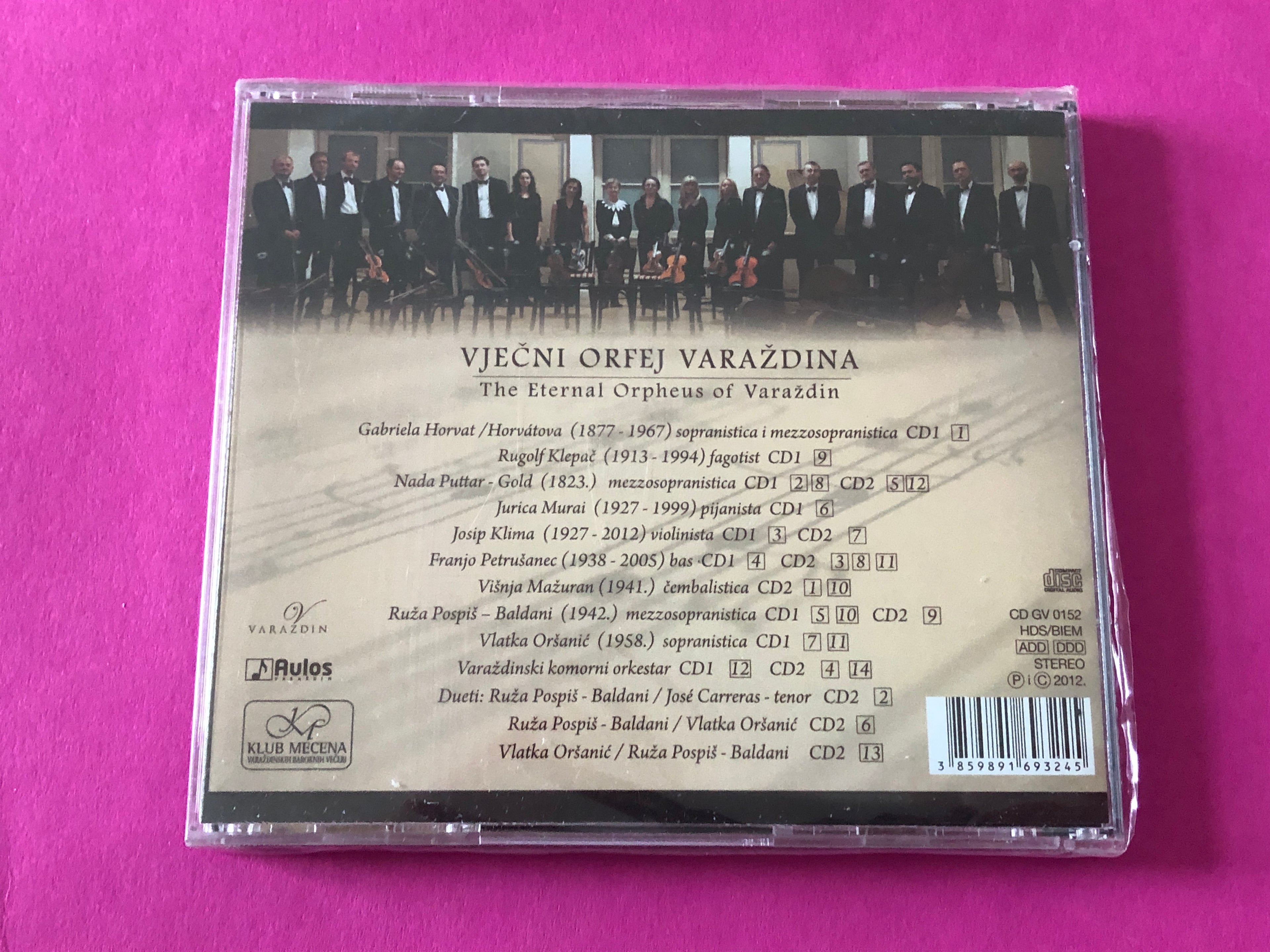 Various : Vječni Orfej Varaždina (2xCD, Comp)