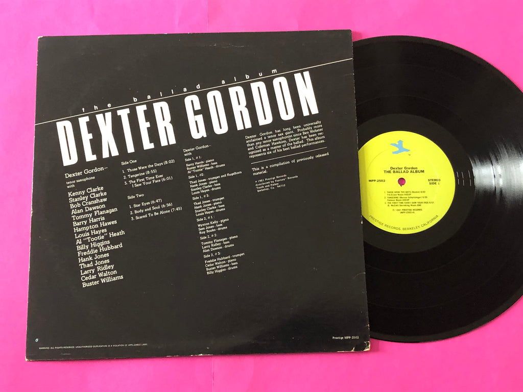 Dexter Gordon : The Ballad Album (LP, Comp)