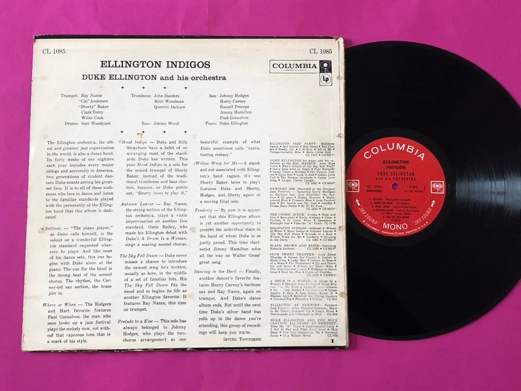 Duke Ellington And His Orchestra : Ellington Indigos (LP, Album, Mono, Hol)