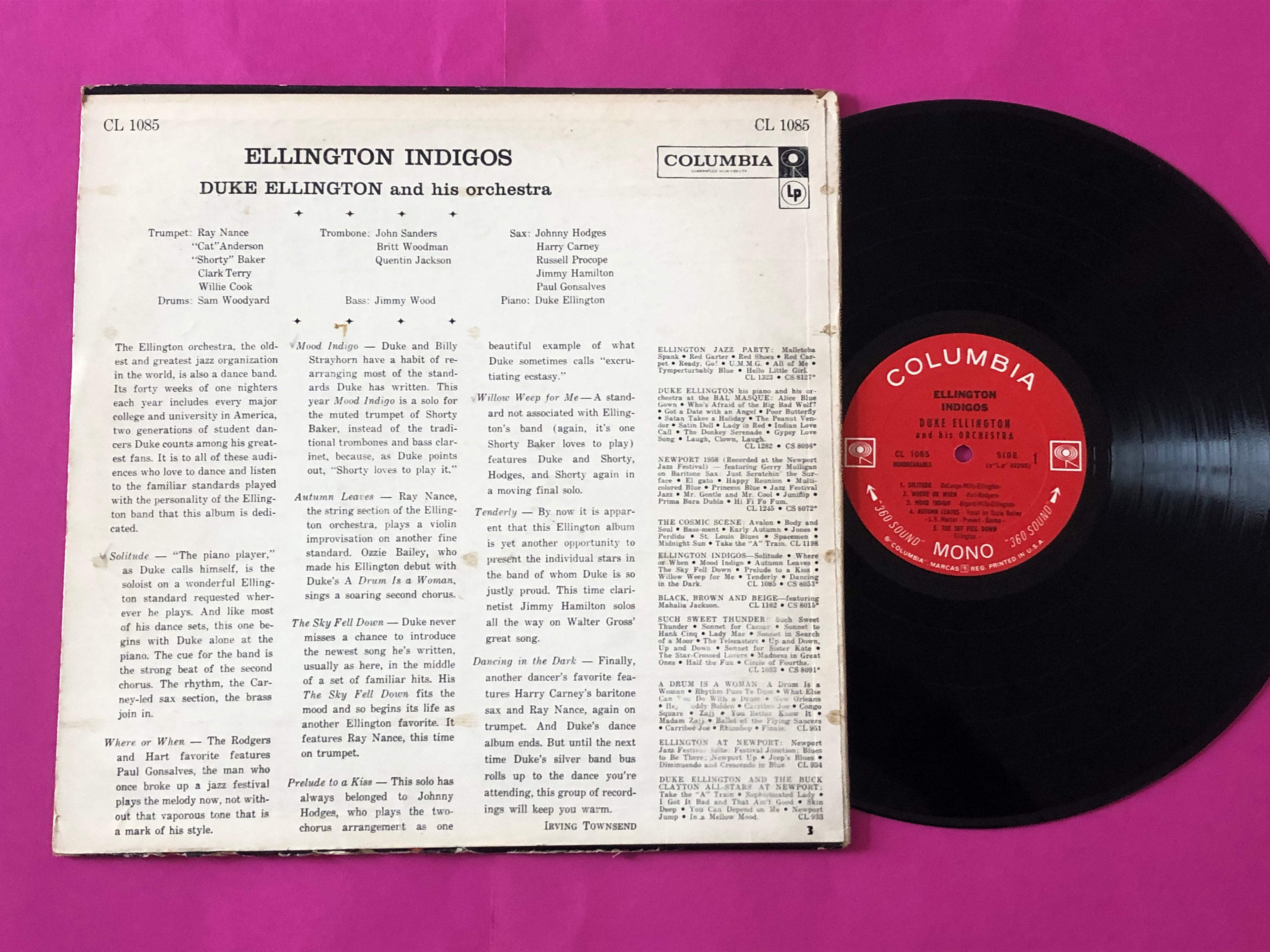 Duke Ellington And His Orchestra : Ellington Indigos (LP, Album, Mono, Hol)