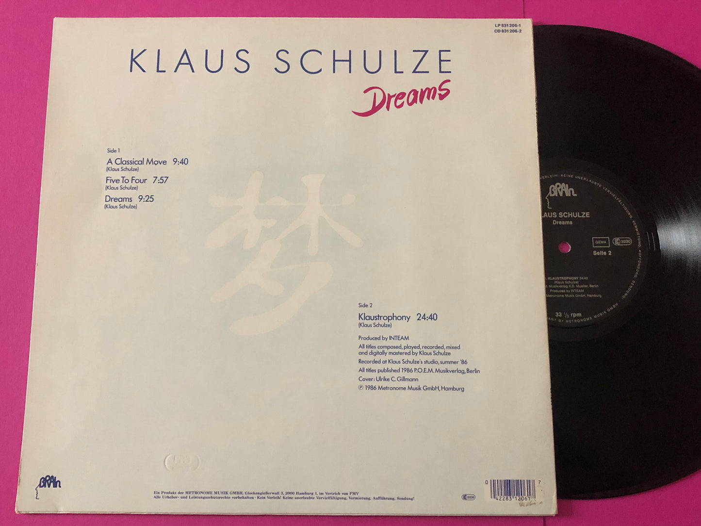 Klaus Schulze : Dreams (LP,Album)