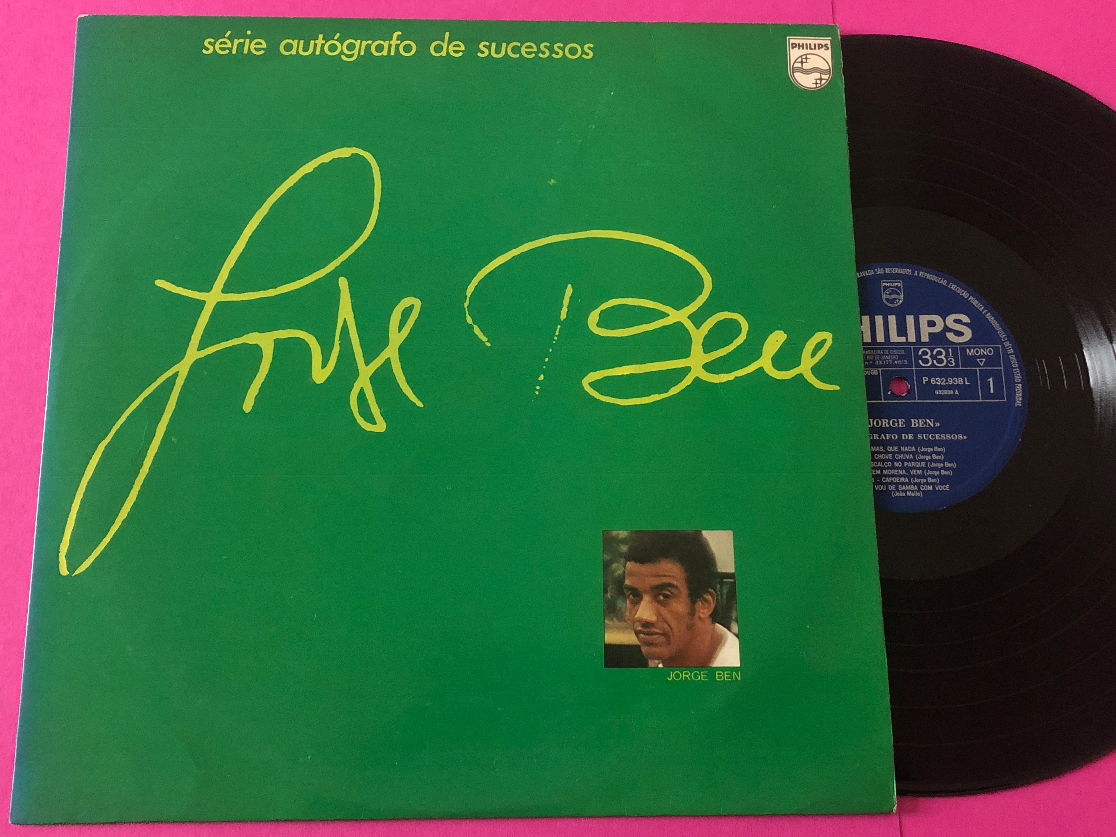 Jorge Ben : Autógrafo De Sucessos Jorge Ben (LP,Compilation,Mono)