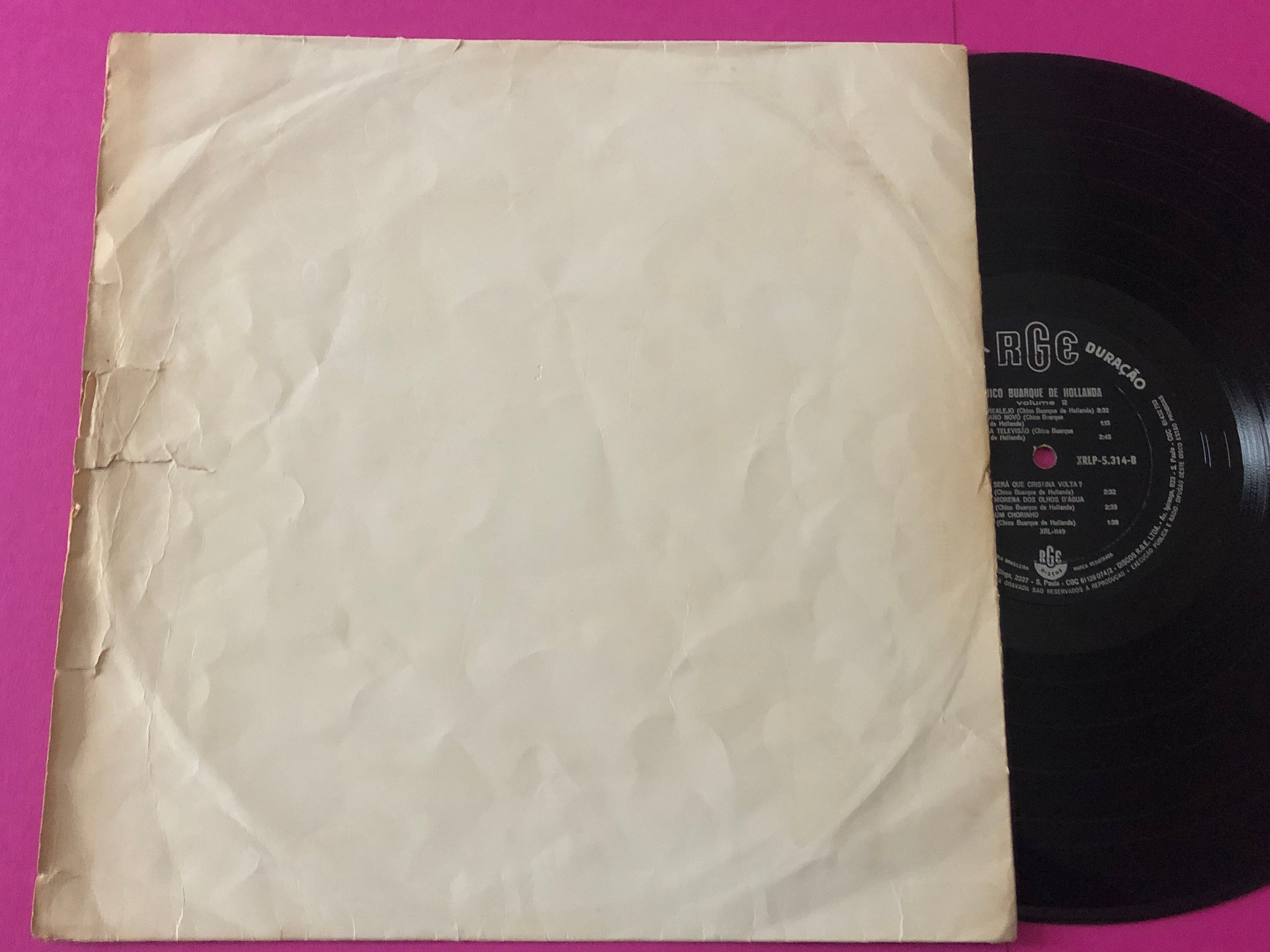 Chico Buarque De Hollanda : Chico Buarque De Hollanda Volume 2 (LP,Album,Mono)
