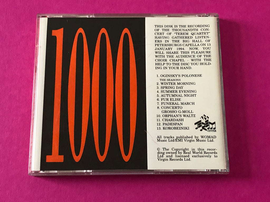 Terem Quartet : 1000th Concert. Live (Album)