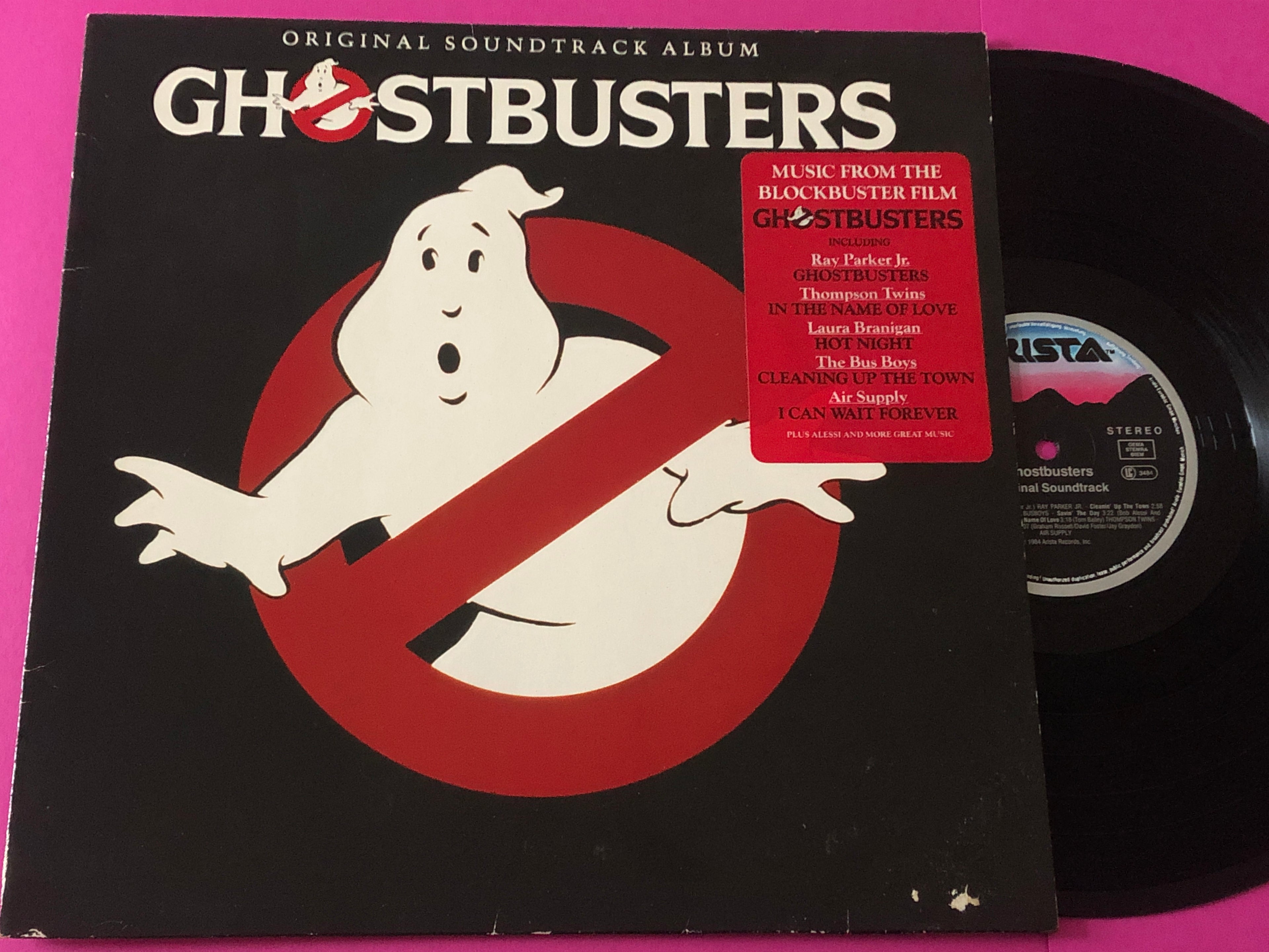 Various : Ghostbusters (Original Soundtrack Album) (LP,Album,Stereo)