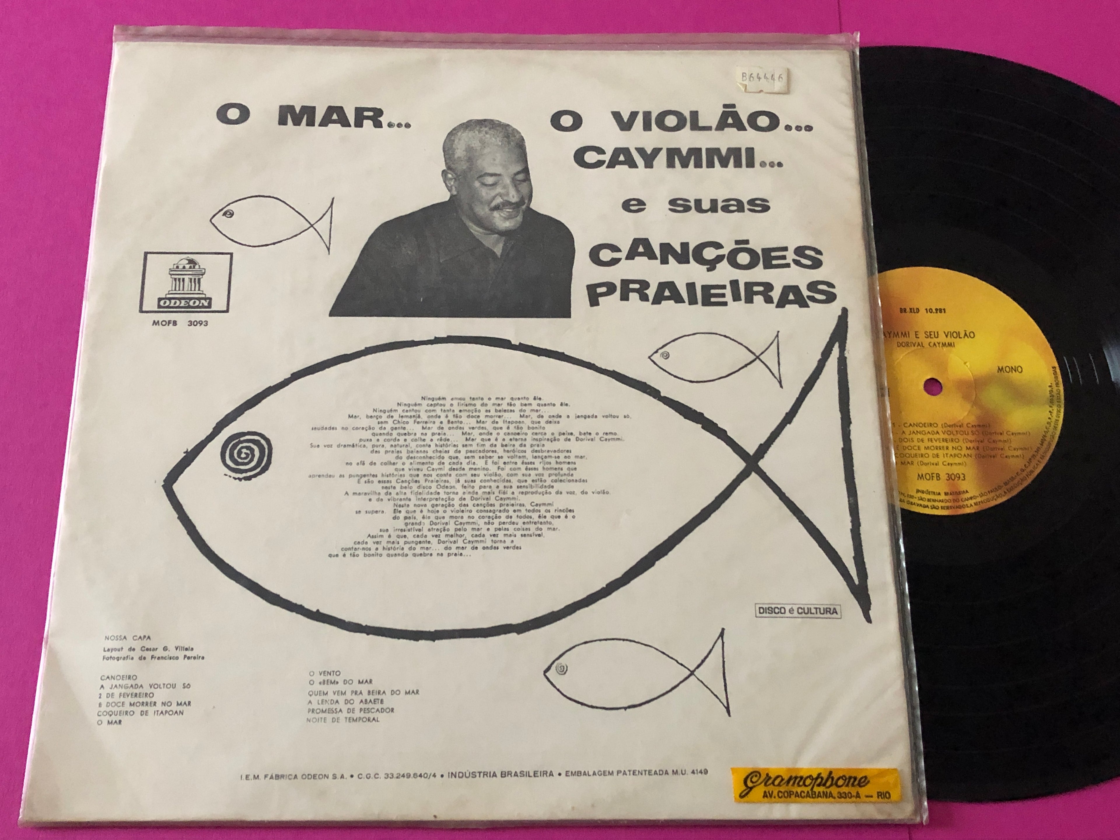 Dorival Caymmi : Caymmi E Seu Violão (LP,Album,Reissue,Mono)