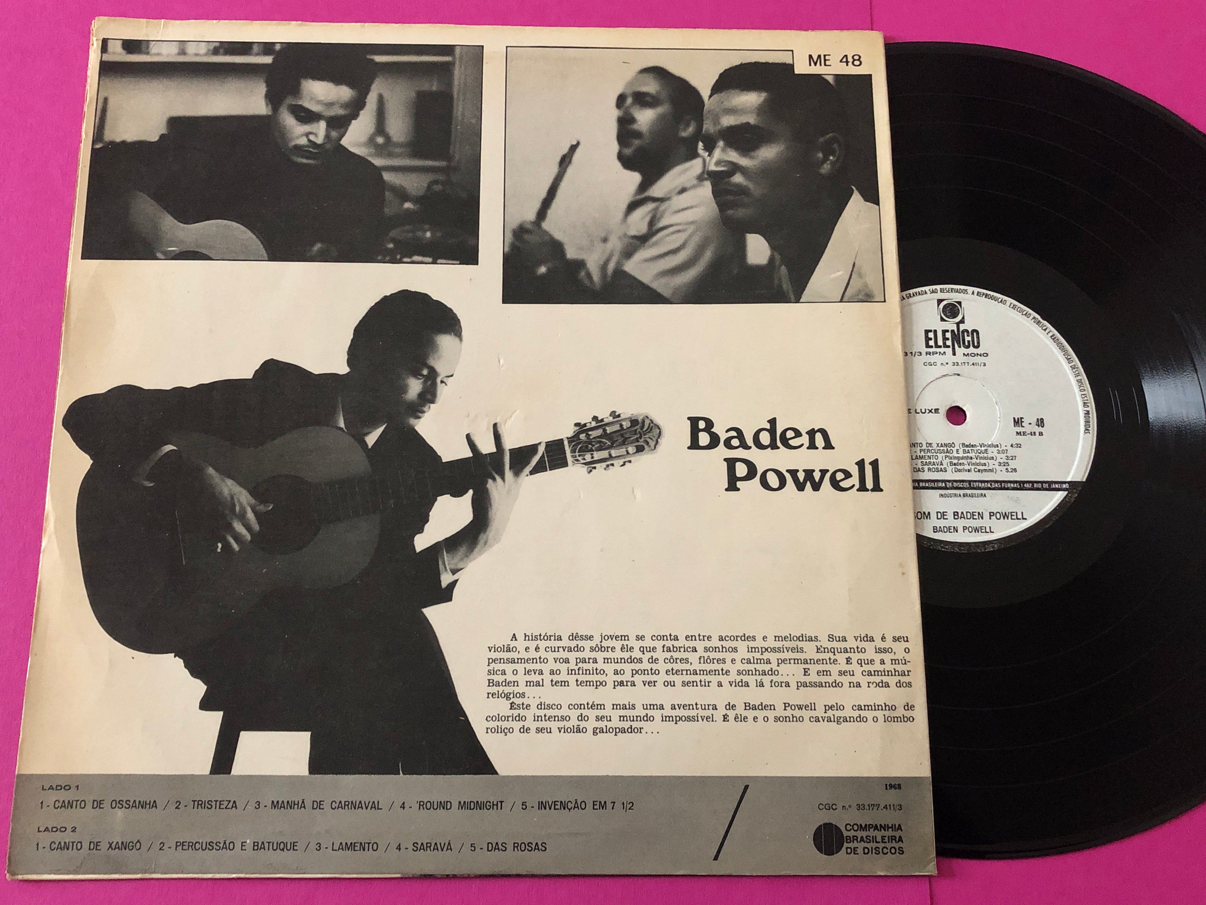 Baden Powell : O Som De Baden Powell (LP,Album,Mono)