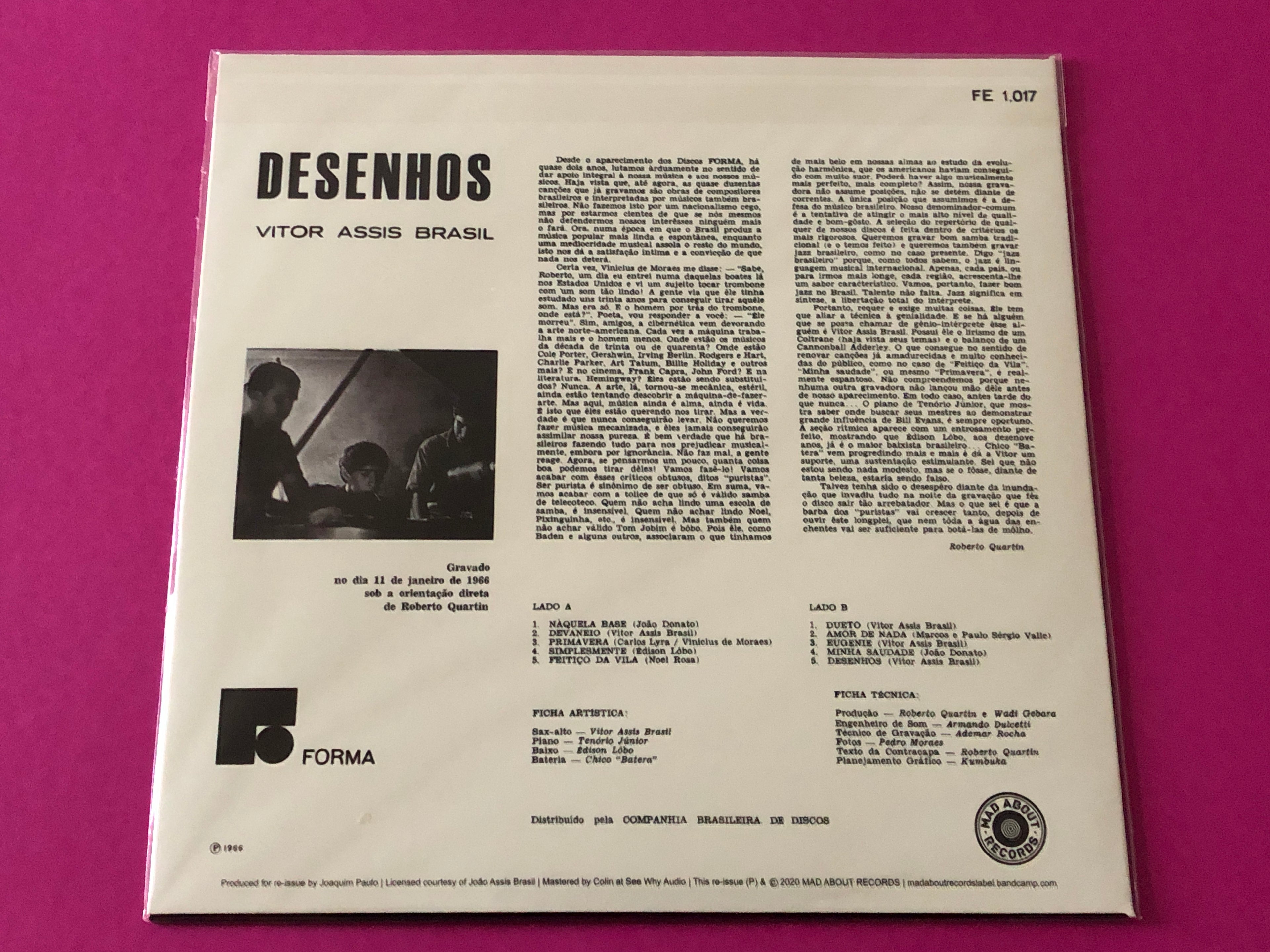 Victor Assis Brasil : Desenhos (LP,Album,Reissue)