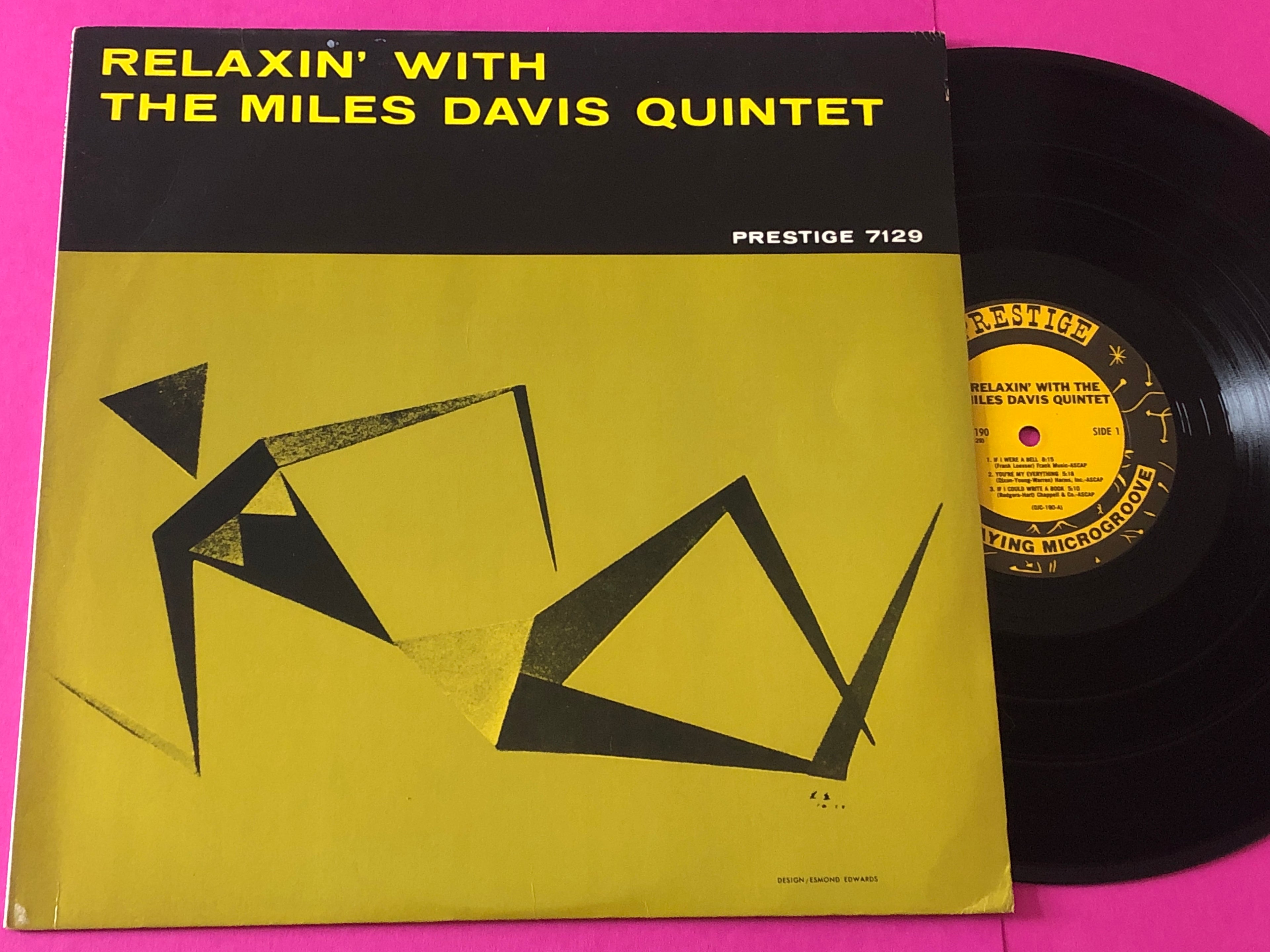 Miles Davis Quintet, The : Relaxin' With The Miles Davis Quintet (LP,Album,Reissue,Mono)