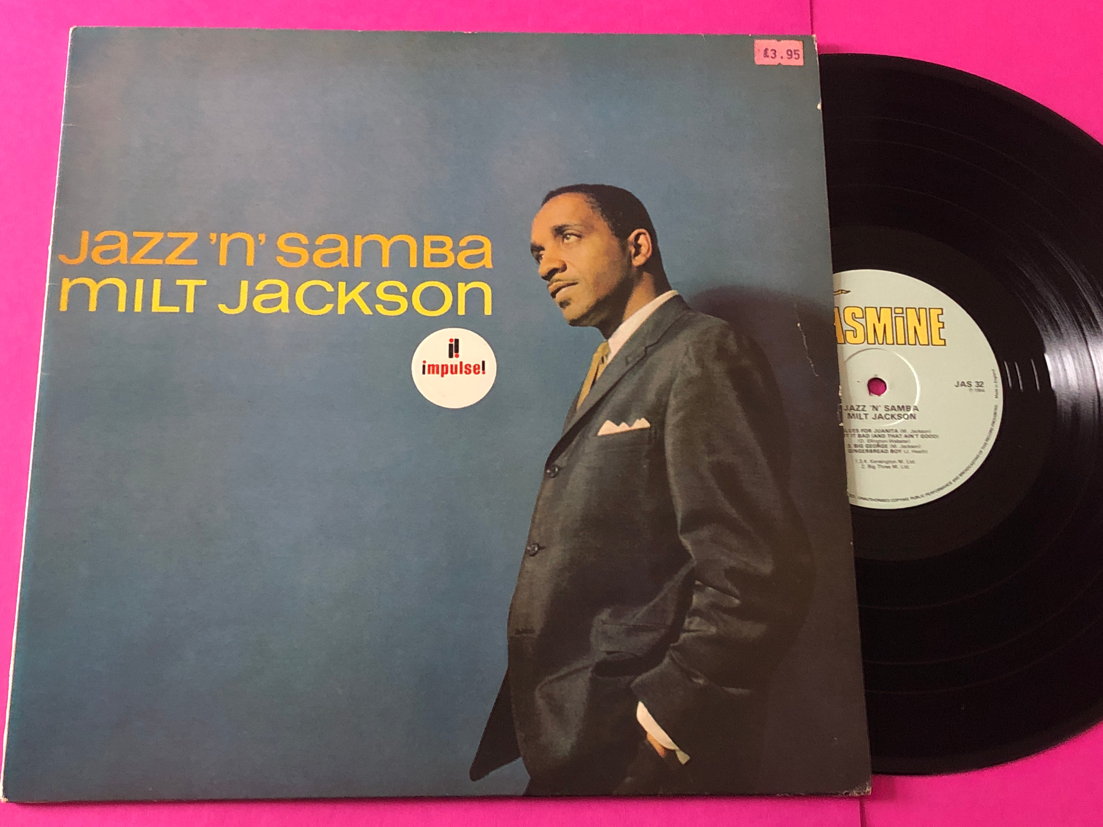 Milt Jackson : Jazz 'n' Samba (LP,Album,Reissue,Stereo)