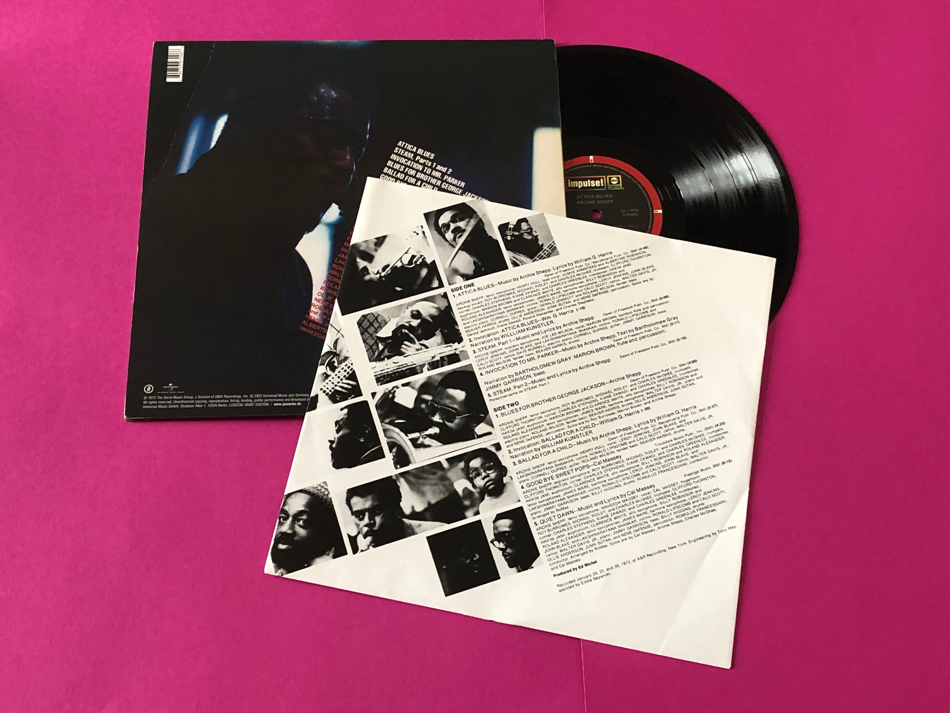 Archie Shepp : Attica Blues (LP,Album,Reissue,Stereo)