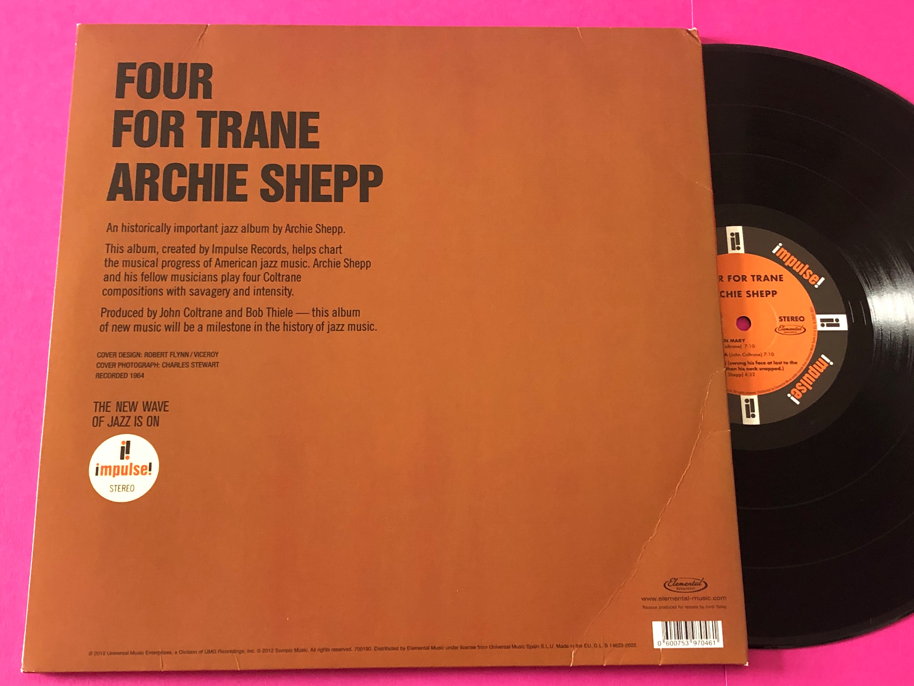 Archie Shepp : Four For Trane (LP,Album,Reissue,Stereo)