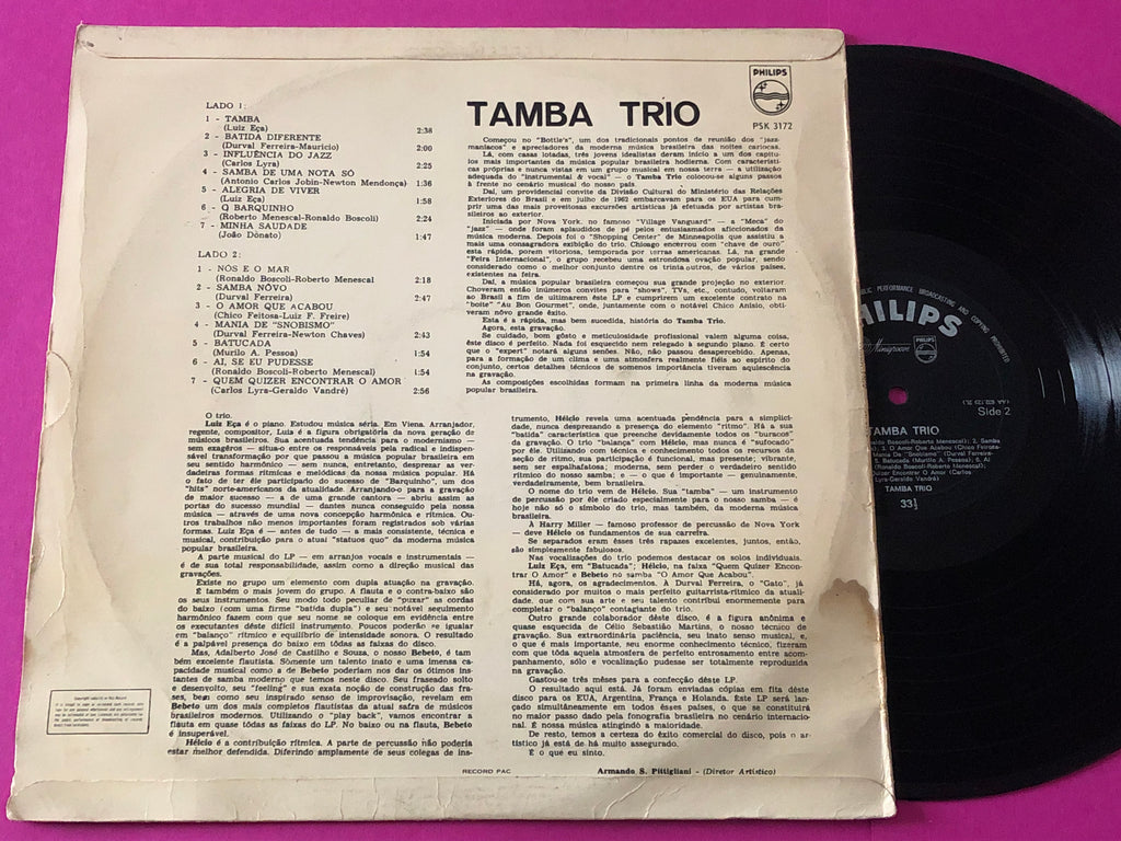 Tamba Trio : Tamba Trio (LP,Album)