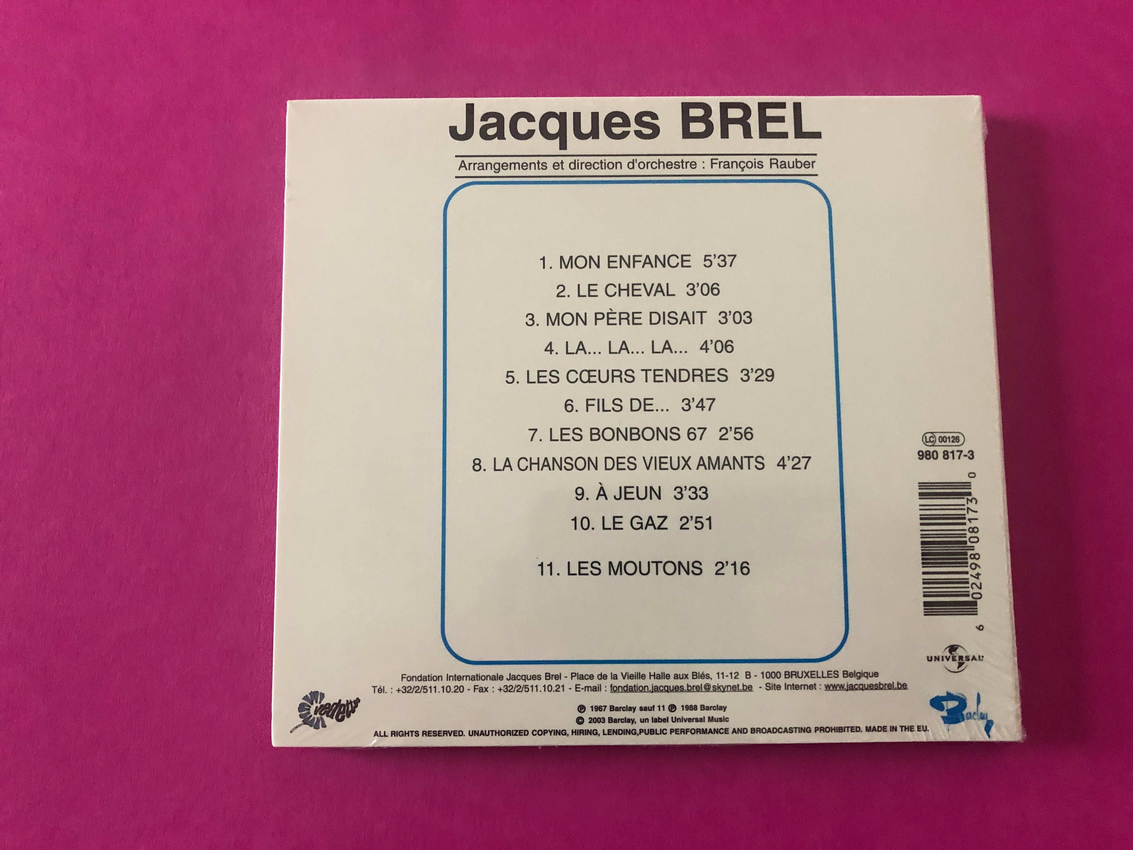Jacques Brel : Jacques Brel 67 (Reissue,Remastered,Stereo)